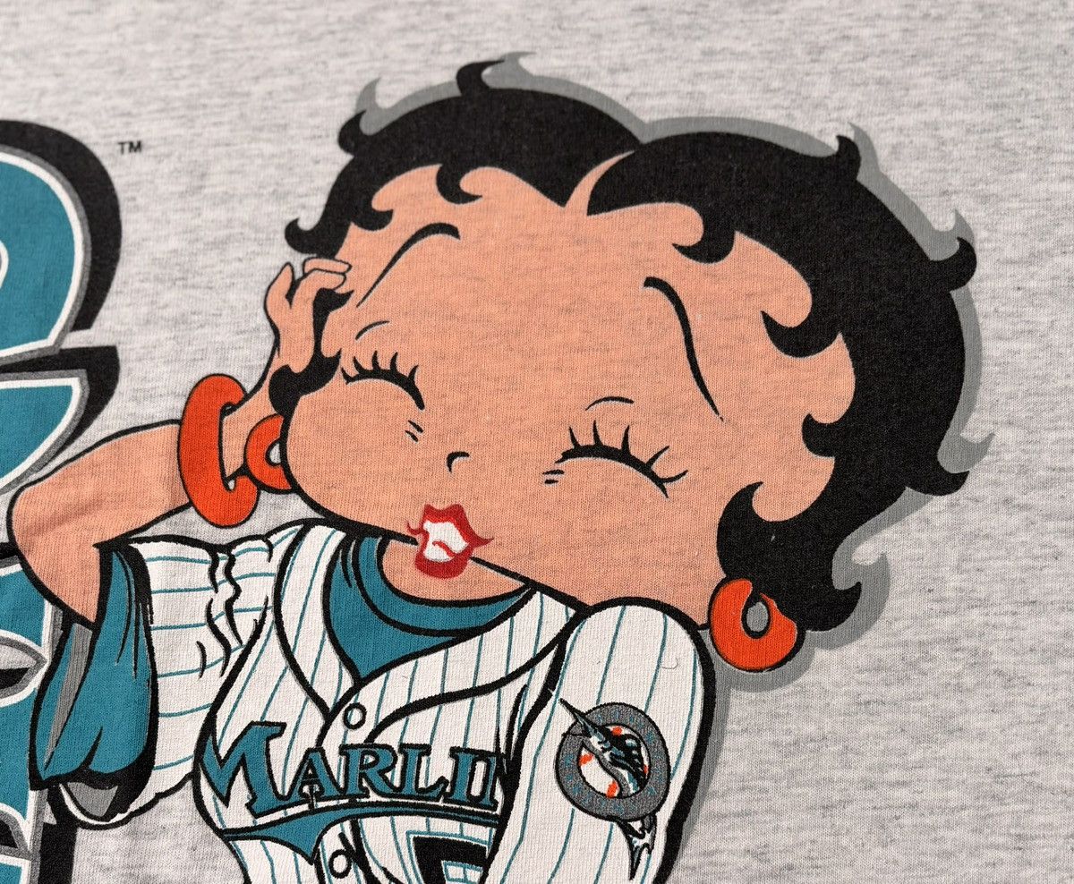 Vintage 1994 Tultex Betty Boop T-Shirt Betty Boop Marlins L
