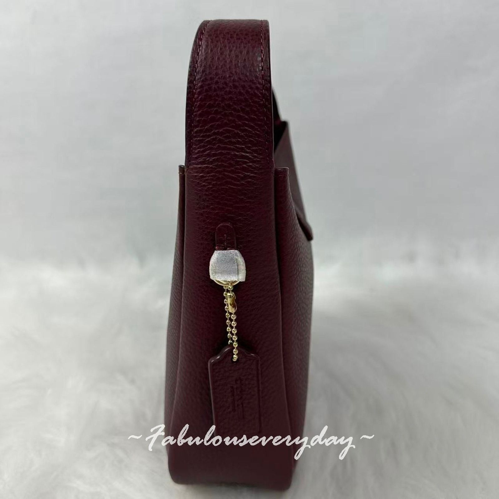 Coach Coach Hadley Mini xbody Leather CAL60 Gold/Dark Wine Merlot Size ONE SIZE - 4 Thumbnail