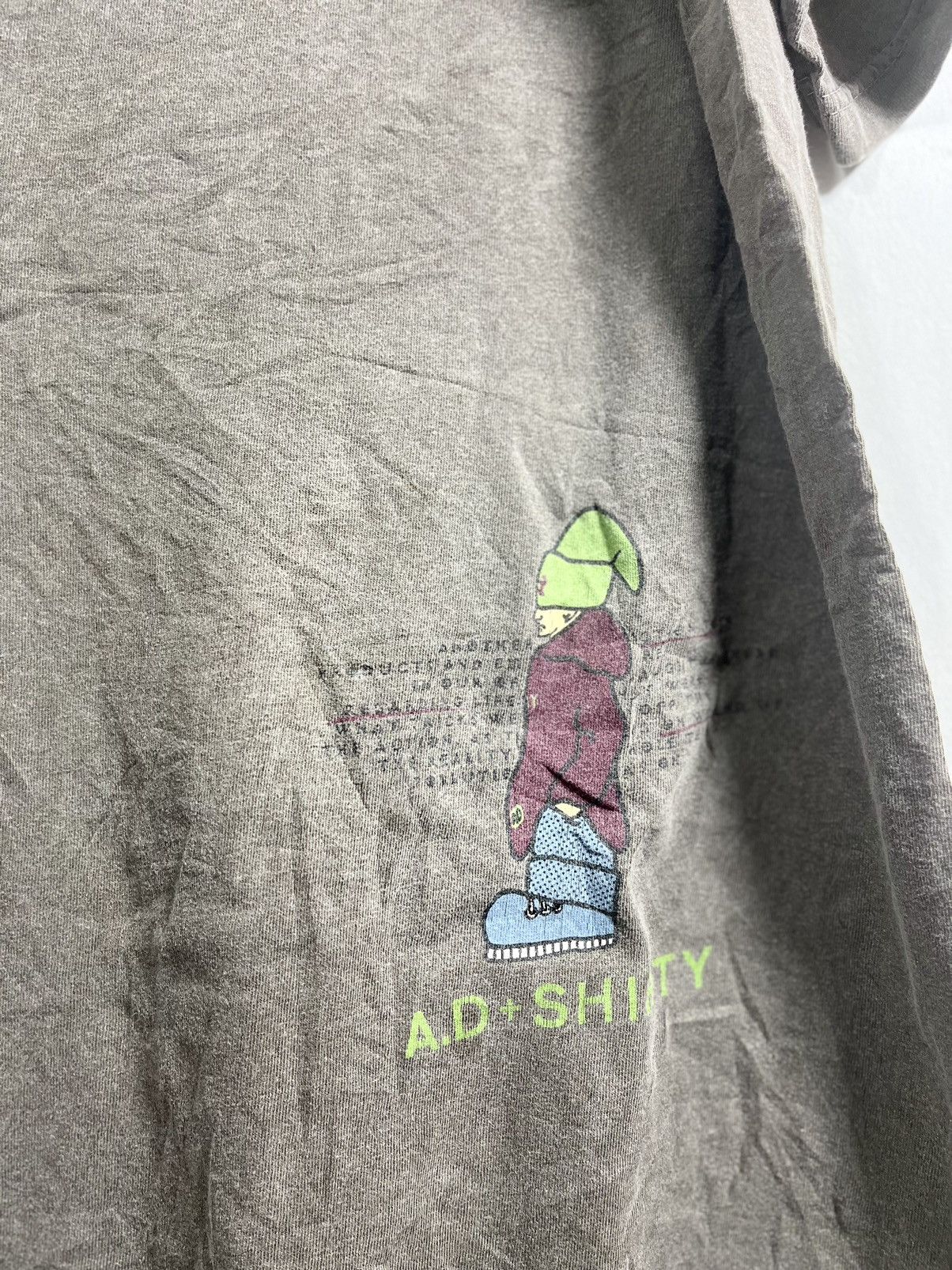 Vintage VINTAGE 90s AD SHIRTY SKATEBOARD TEE 🛹 Size US L / EU 52-54 / 3 - 5 Thumbnail