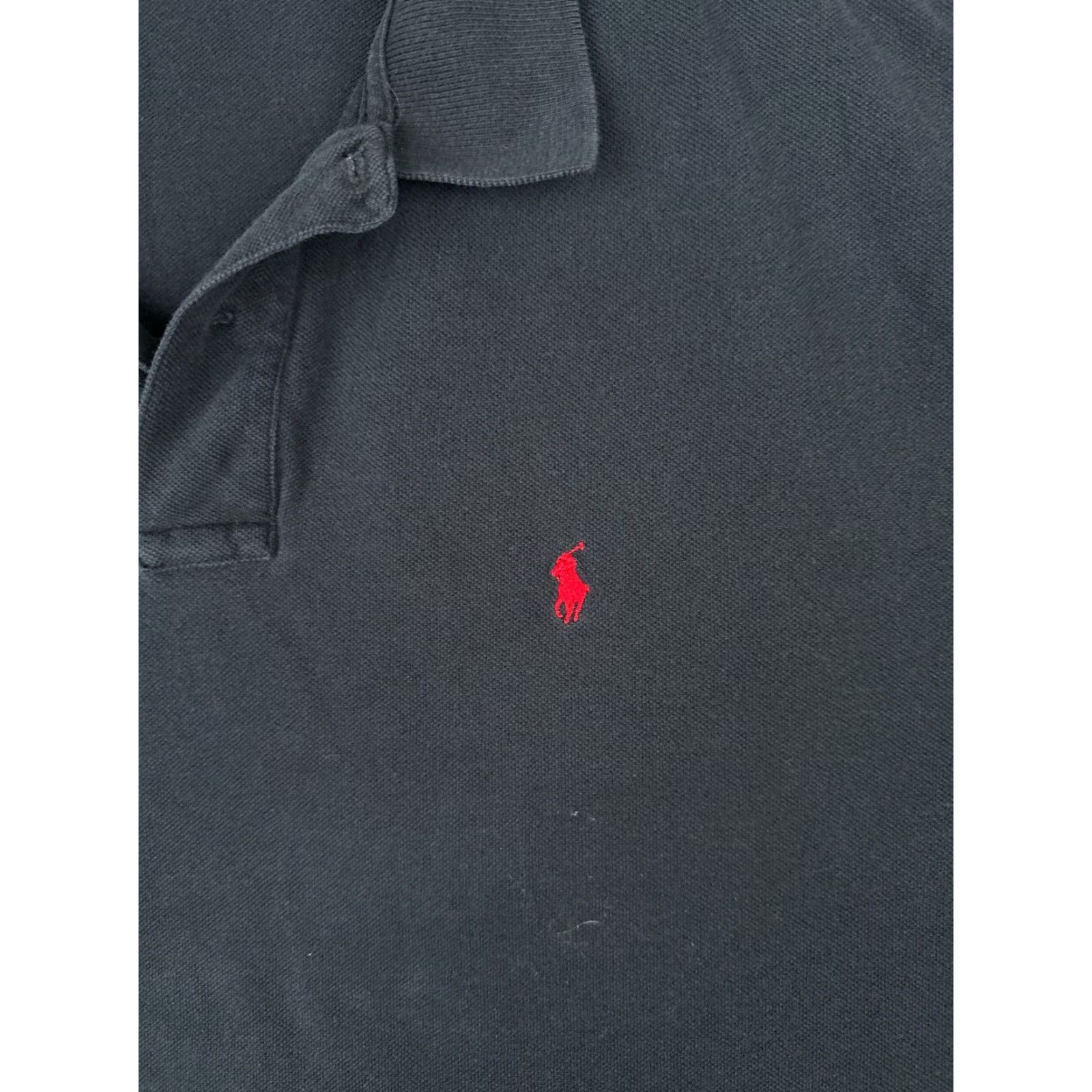 Polo Ralph Lauren VINTAGE Polo Ralph Lauren Polo Shirt Adult 2XL Black 100% Cotton Jersey Polo Shirt Mens 2XL Black Vintage American Sports Theme Size US XXL / EU 58 / 5 - 6 Thumbnail