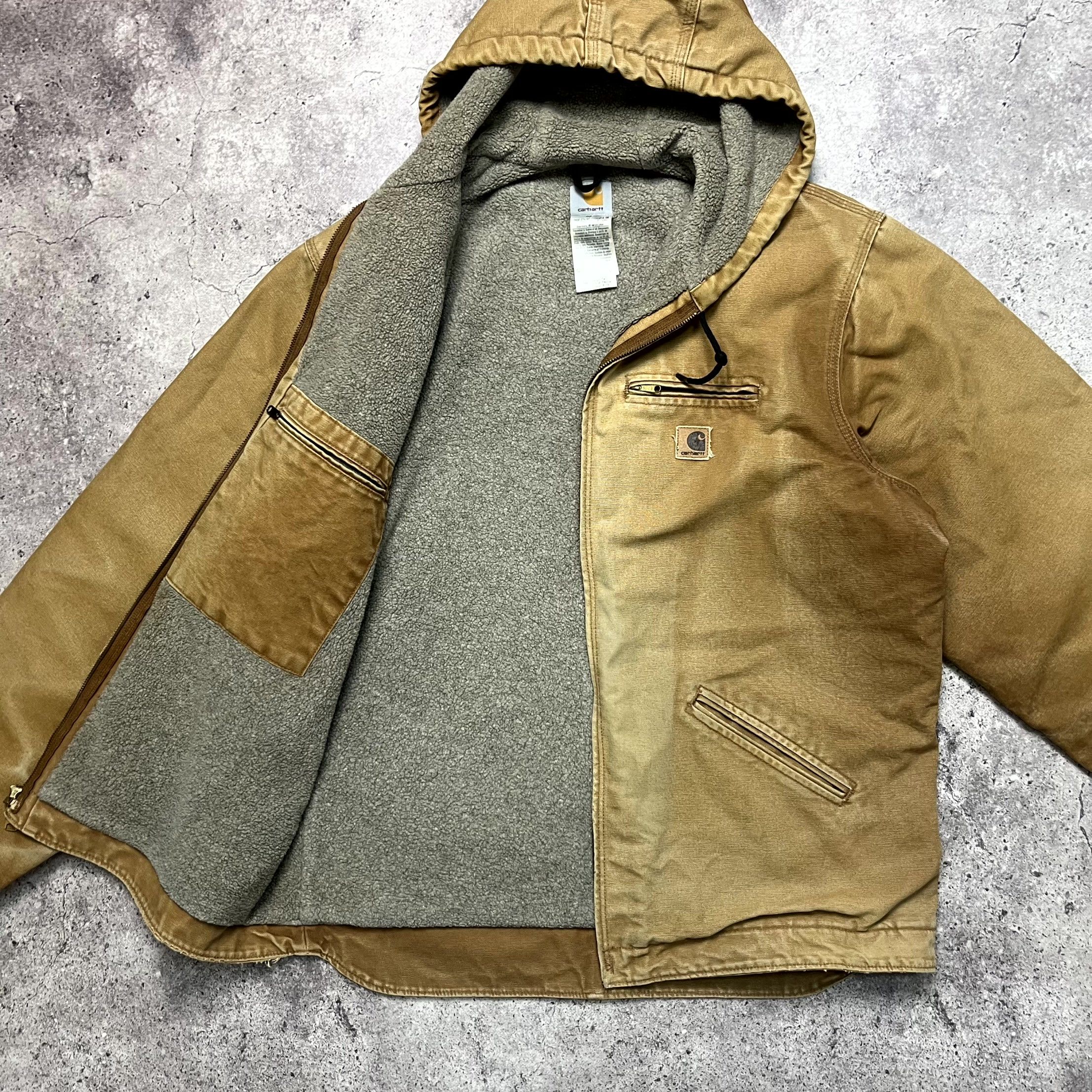 Vintage Carhartt Active Sandstone Sherpa Jacket Size XL