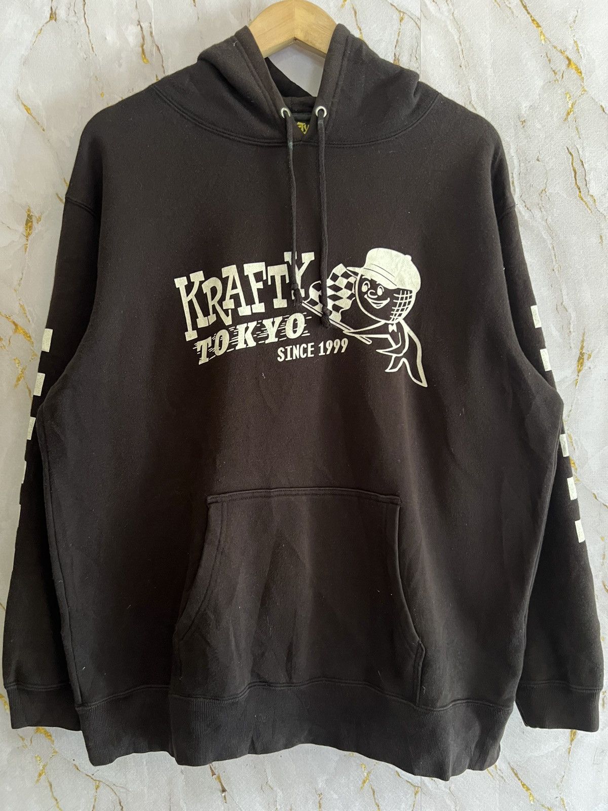 Japanese Brand 💀 KRAFTY TOKYO HOODIE – JAPAN STREET CHAOS 💀 Size US XL / EU 56 / 4 - 1 Thumbnail