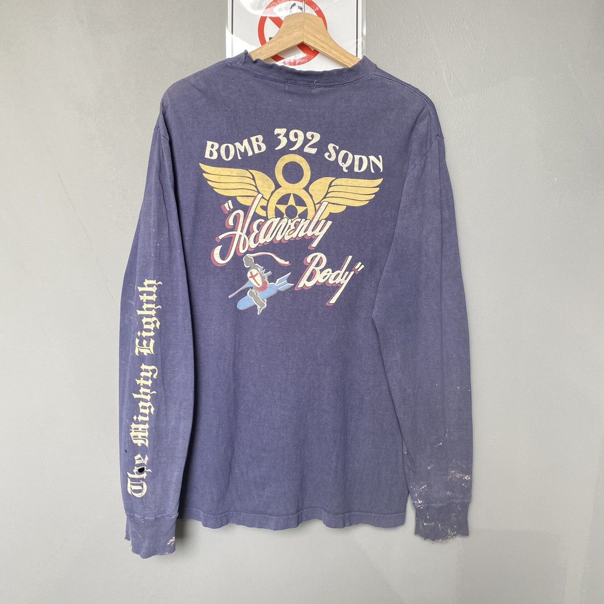 Buzz Rickson's Thrashed Faded Vintage Y2K Buzz Rickson ERD GRUNGE L/S TEE Size US L / EU 52-54 / 3 - 1 Thumbnail