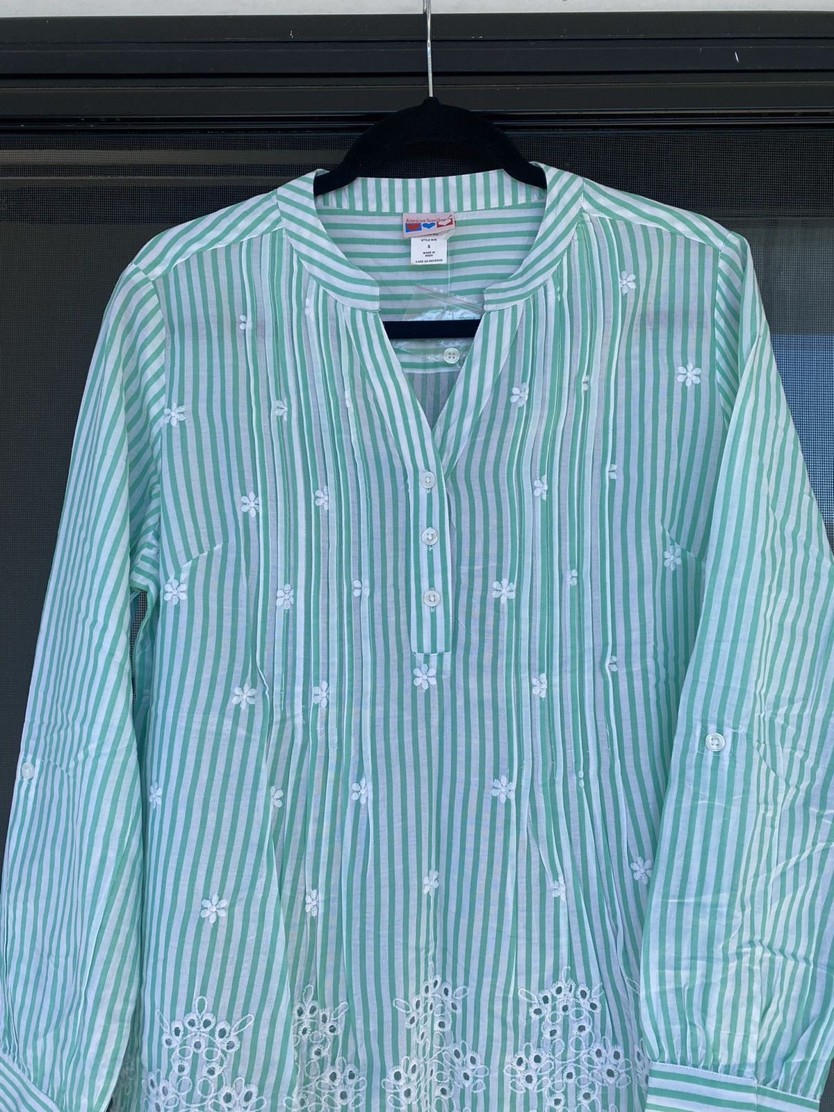 Other American Sweetheart Women's Blouse Size S Cotton Scallop Size S / US 4 / IT 40 - 2 Thumbnail