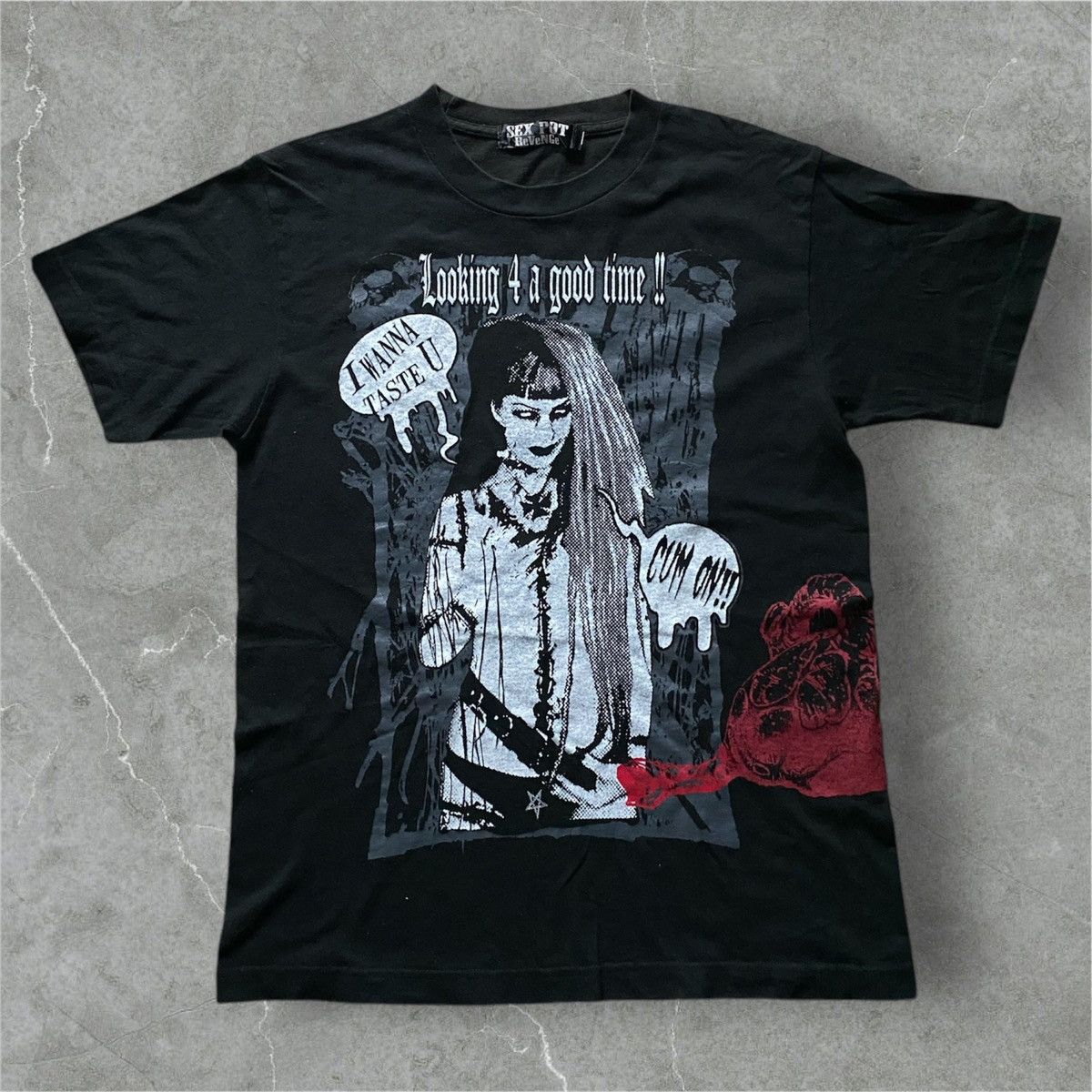 Vintage Sex pot revenge gothic punks tee