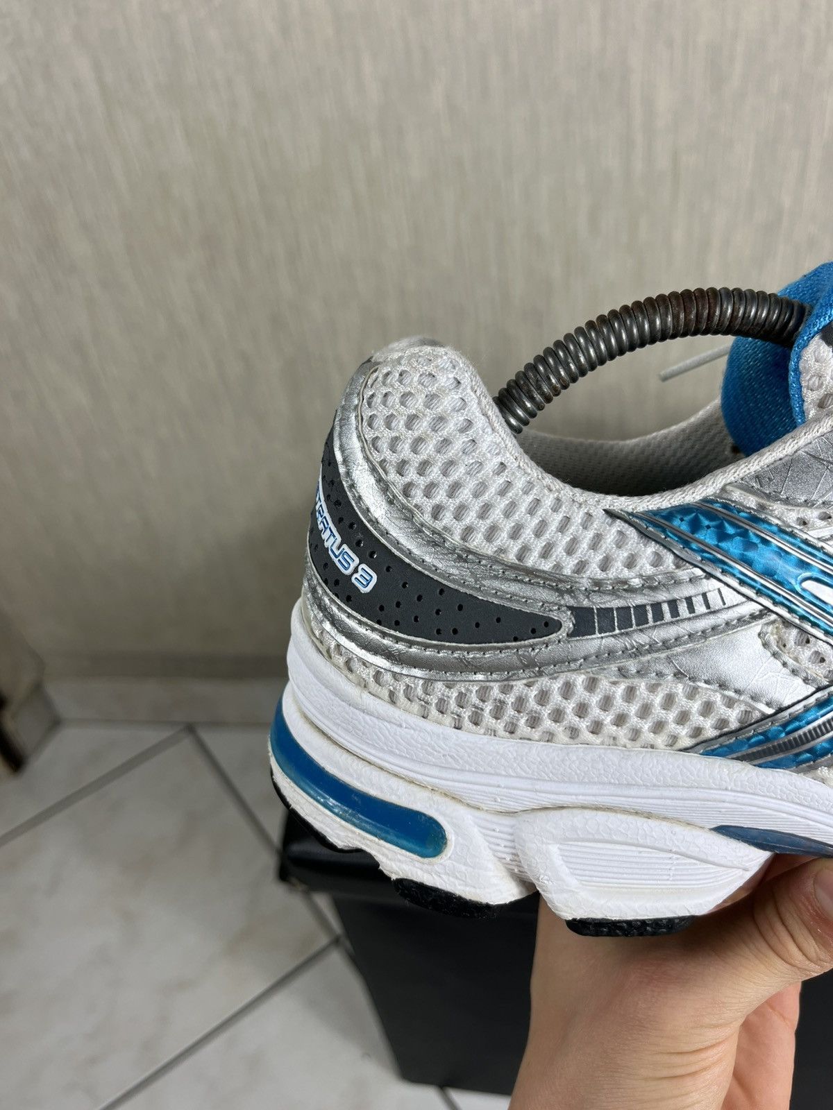 Asics × Vintage Vintage Asics Gel-Stratus 3 y2k mesh silver sneakers shoes Size US 9.5 / EU 42-43 - 5 Thumbnail