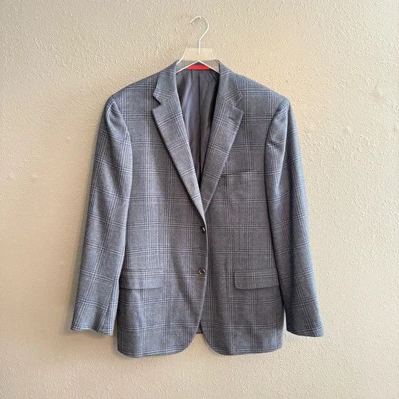 Isaia ISAIA 100% Wool Plaid Sports Coat Size 44 R Size 44R - 1 Thumbnail