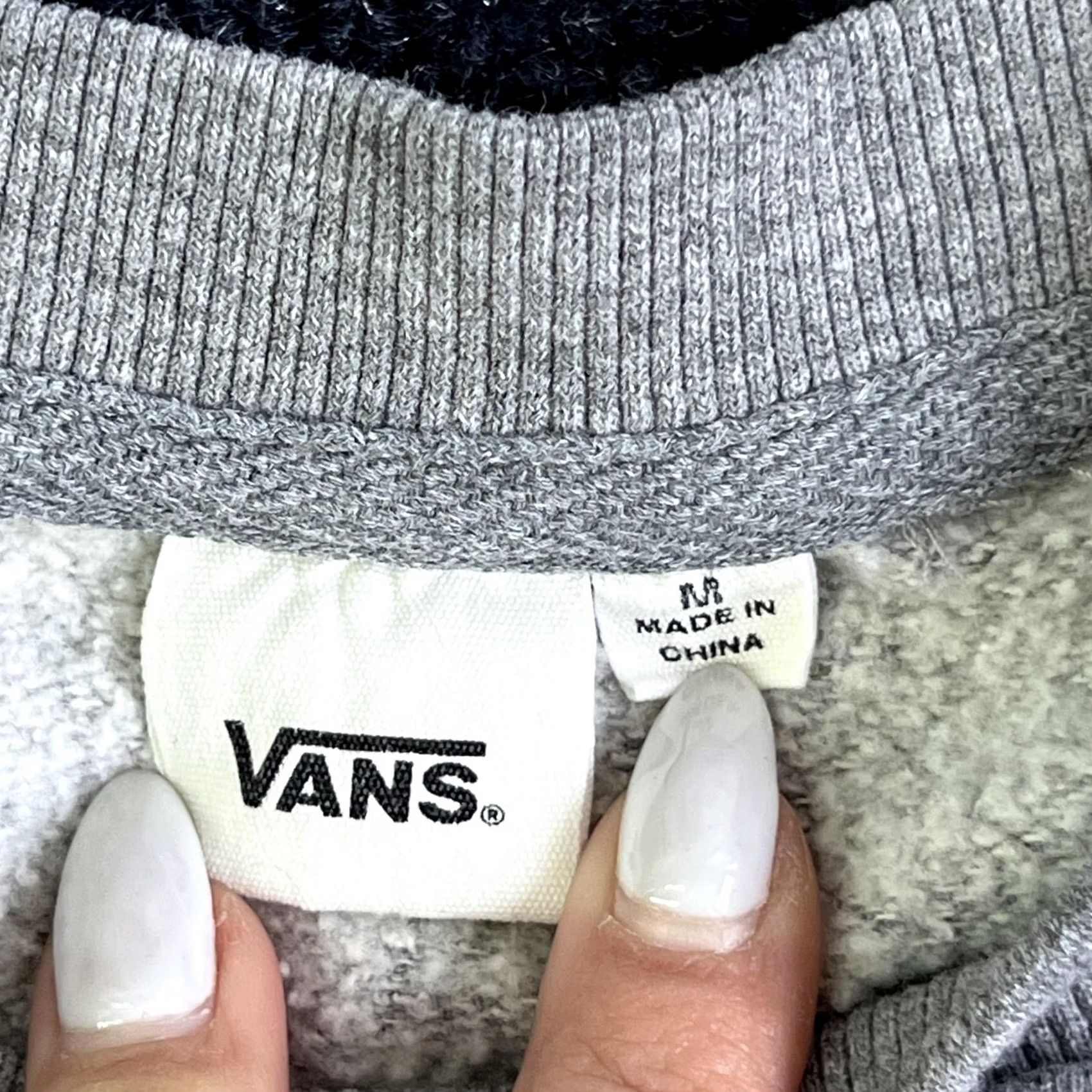 Vans VANS Sweatshirt Mens Medium Gray Off The Wall Logo Fleece Pullover Crewneck Size US M / EU 48-50 / 2 - 3 Thumbnail