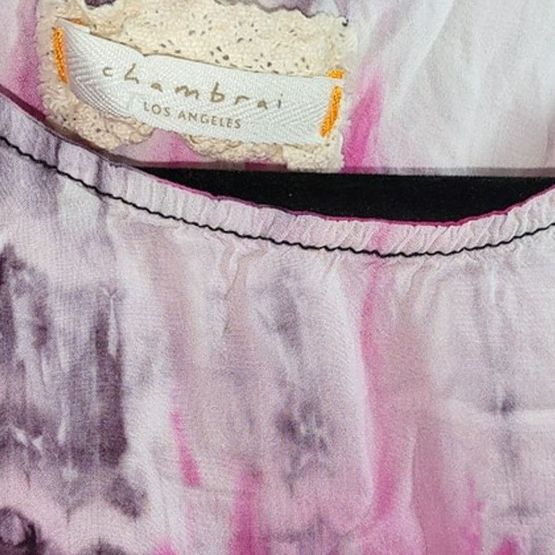Other Chambrai Los Angeles Pink Tie Dye Short Sleeve Top Size S Size S / US 4 / IT 40 - 5 Thumbnail
