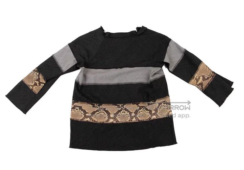 Other Comme des Garcons Wool and Snake Skin Patchwork Top Size S / US 4 / IT 40 - 2 Thumbnail