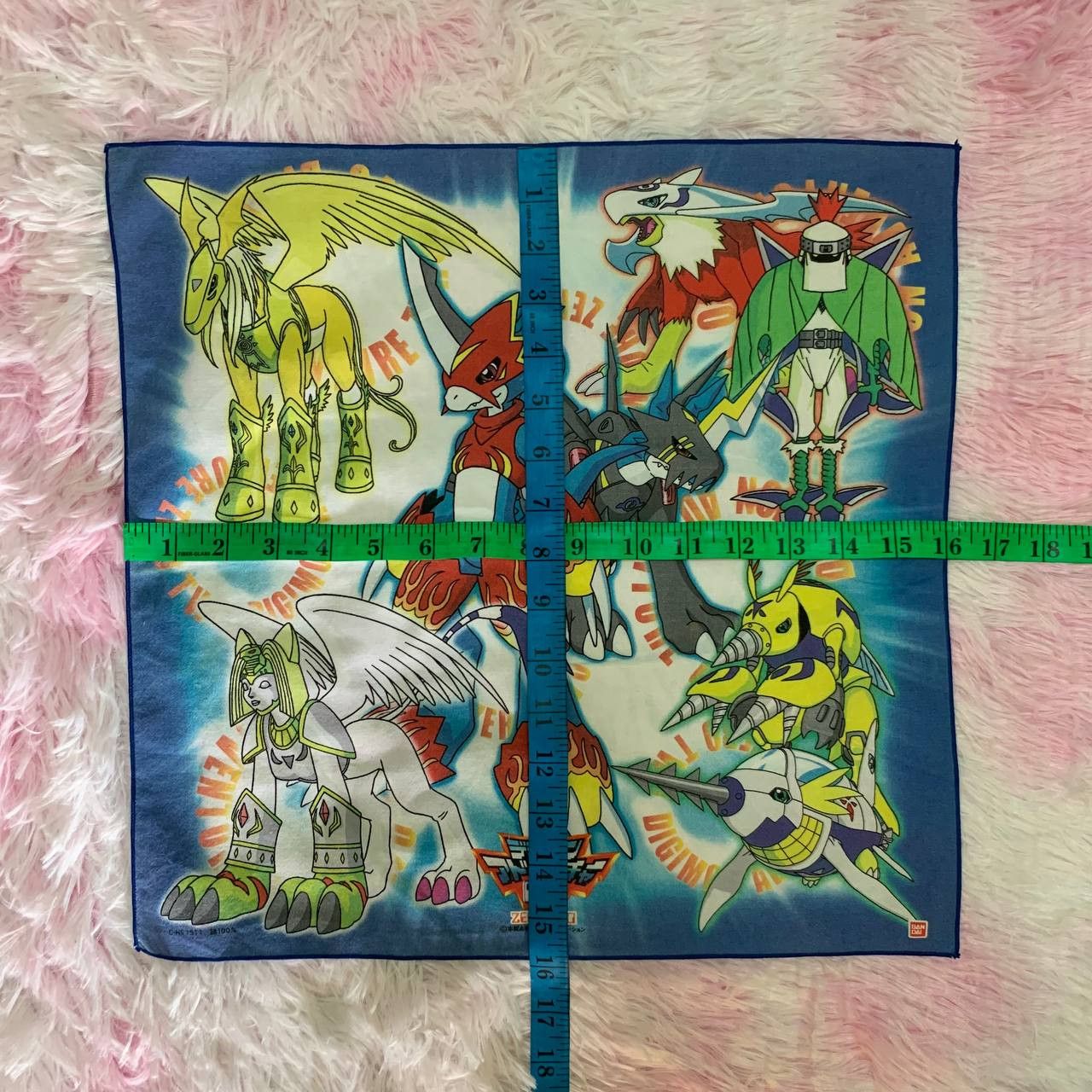 Anime × Japanese Brand × Vintage Vintage Digimon Adventure 02 Zero Two Handkerchief Bandana Size ONE SIZE - 4 Thumbnail
