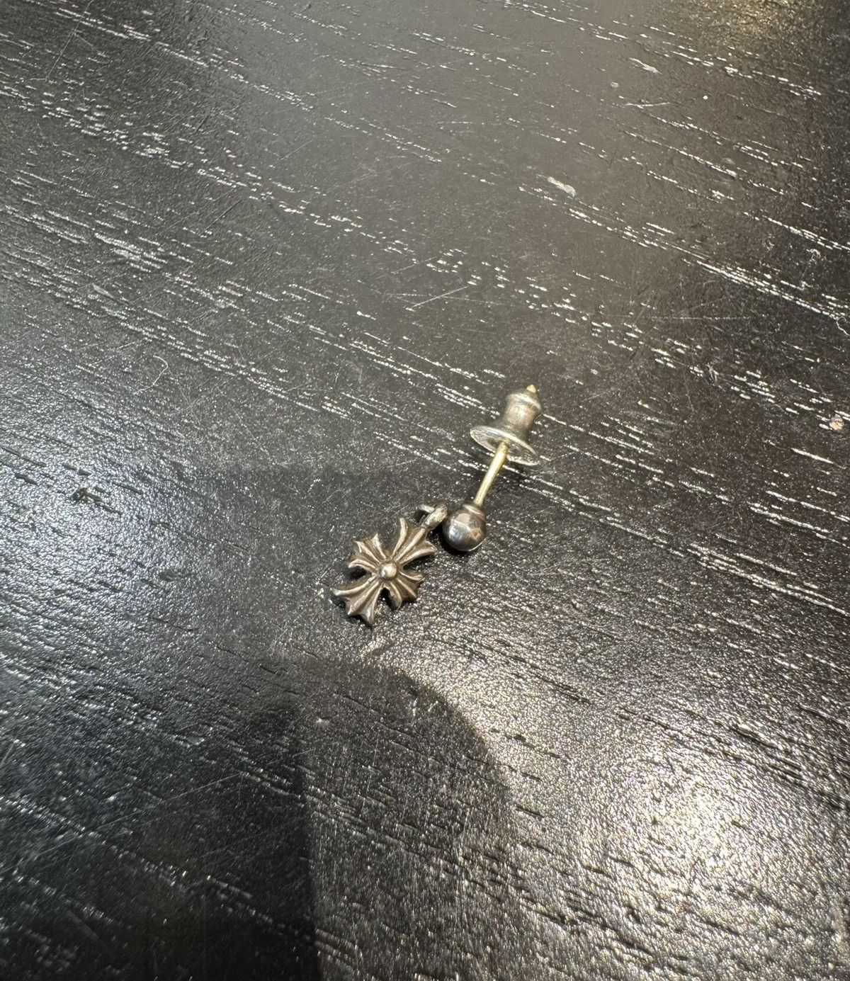 Chrome Hearts Chrome Hearts Tiny E 925 Silver Cross Stud Earring Size ONE SIZE - 1 Thumbnail
