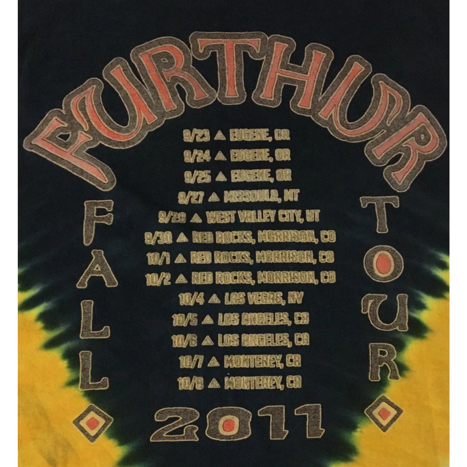 Vintage VINTAGE Grateful Dead Shirt L Purple Tie Dye 60s 70s 80s Hippie Rock Graphic Tee Mens Concert Woodstock Further Tour 2011 Faded Distress Shirts Size US L / EU 52-54 / 3 - 4 Thumbnail