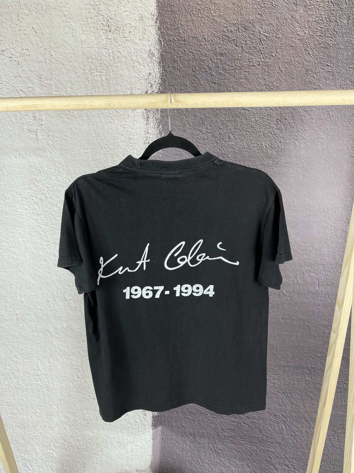 Band Tees × Vintage Rare Vintage City Waller Kurt Cobain 1967-1994 big logo tee Size US S / EU 44-46 / 1 - 6 Thumbnail