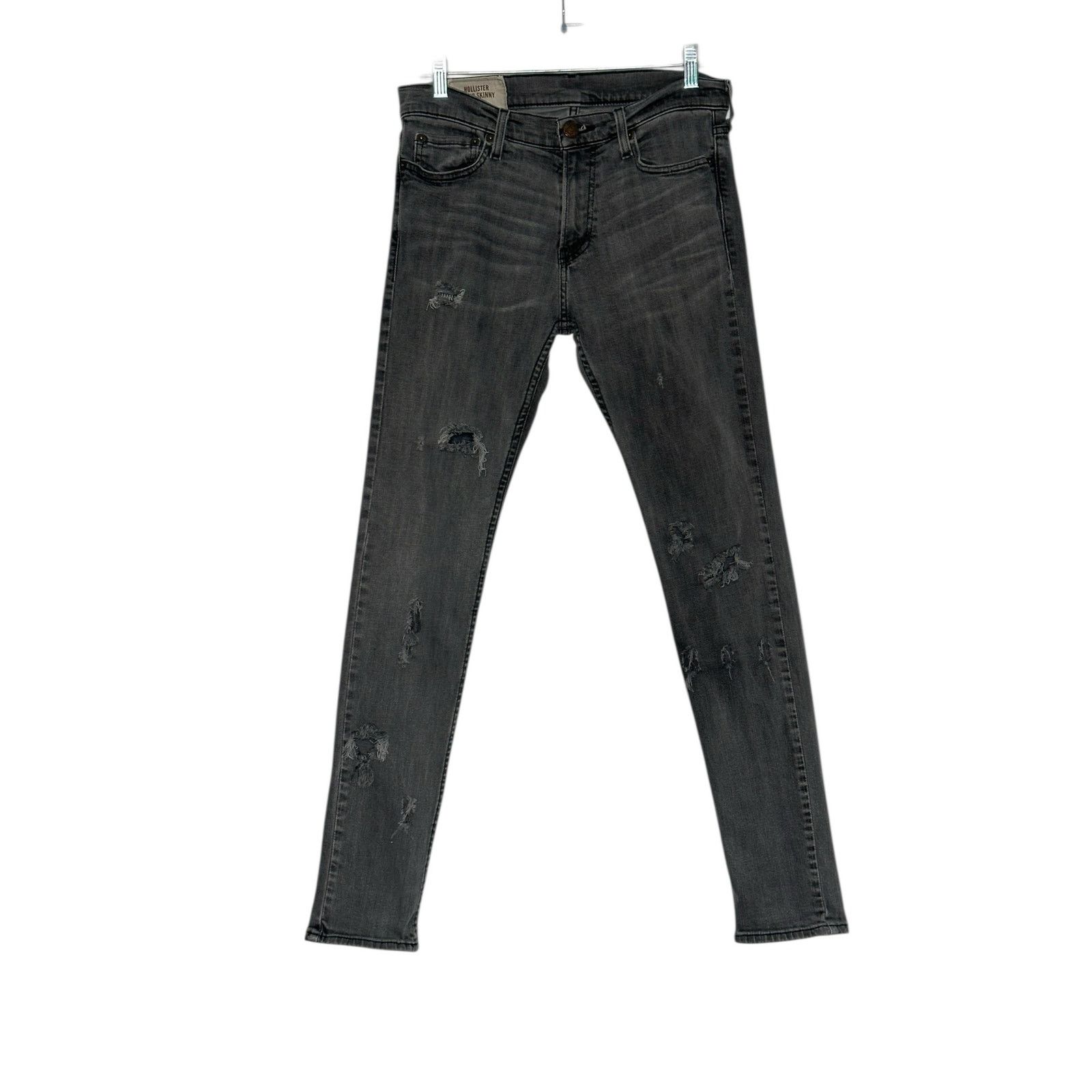 Hollister Hollister gray distressed super skinny jeans size 30 Size 30" / US 8 / IT 44 - 12 Thumbnail