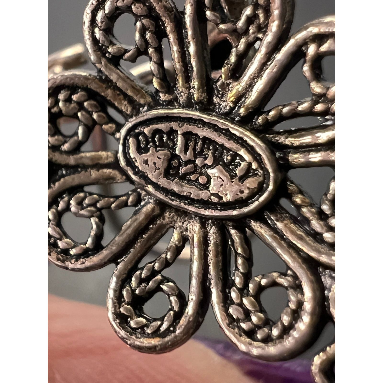 Other Turkish sterling filigree disc dangle drop hook earrings Size ONE SIZE - 9 Thumbnail