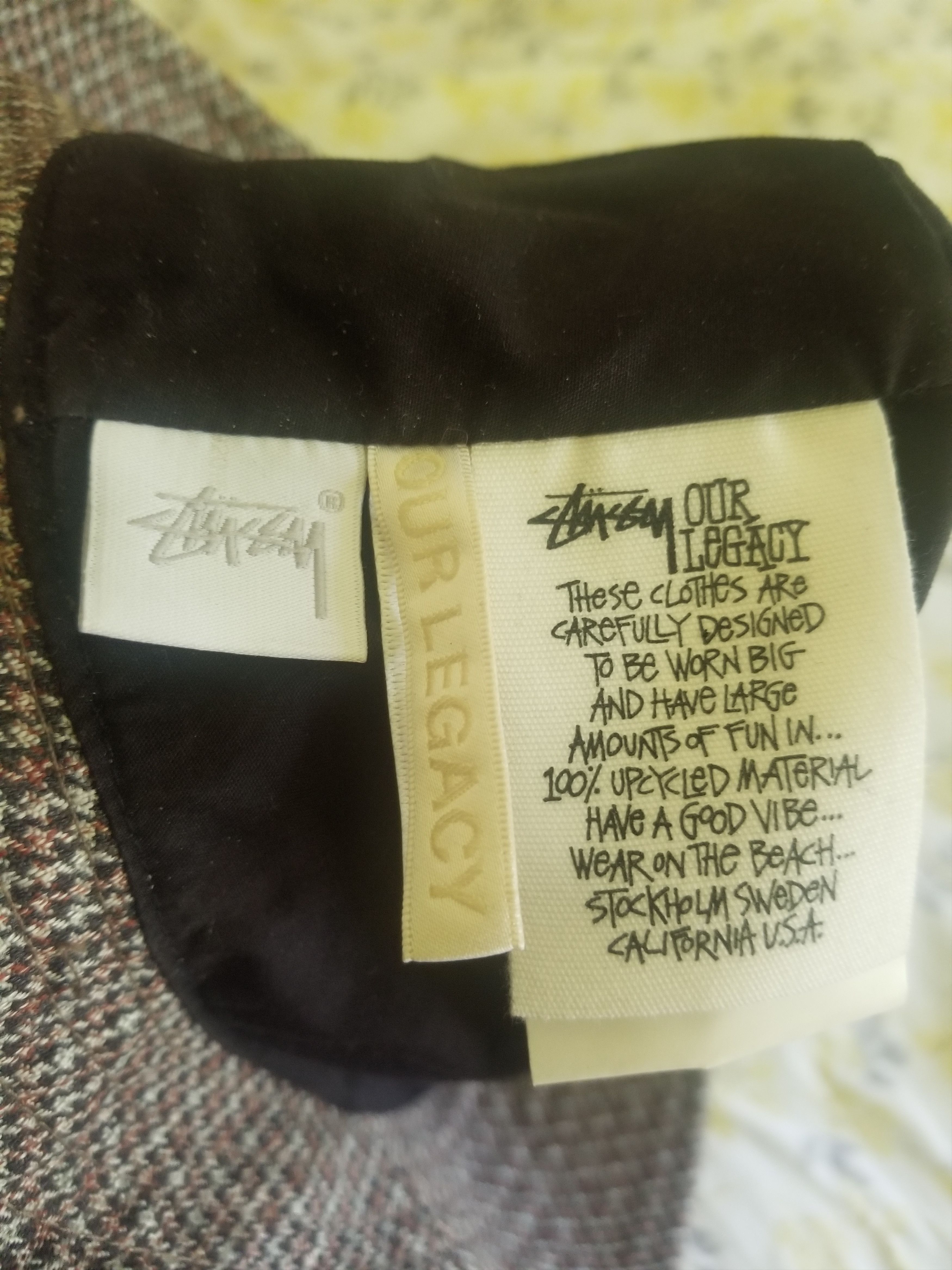 Our Legacy × Stussy Houndstooth Bucket Hat Size ONE SIZE - 7 Thumbnail