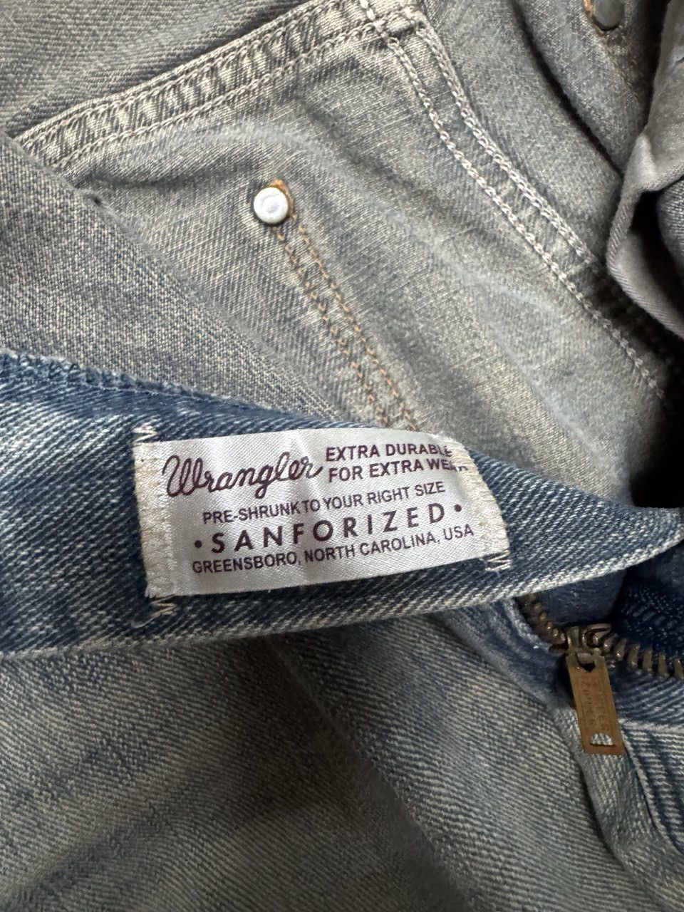 Other INSANE THRASHED 90s Wrangler Mudwash Distressed Sick Style Size US 30 / EU 46 - 9 Thumbnail