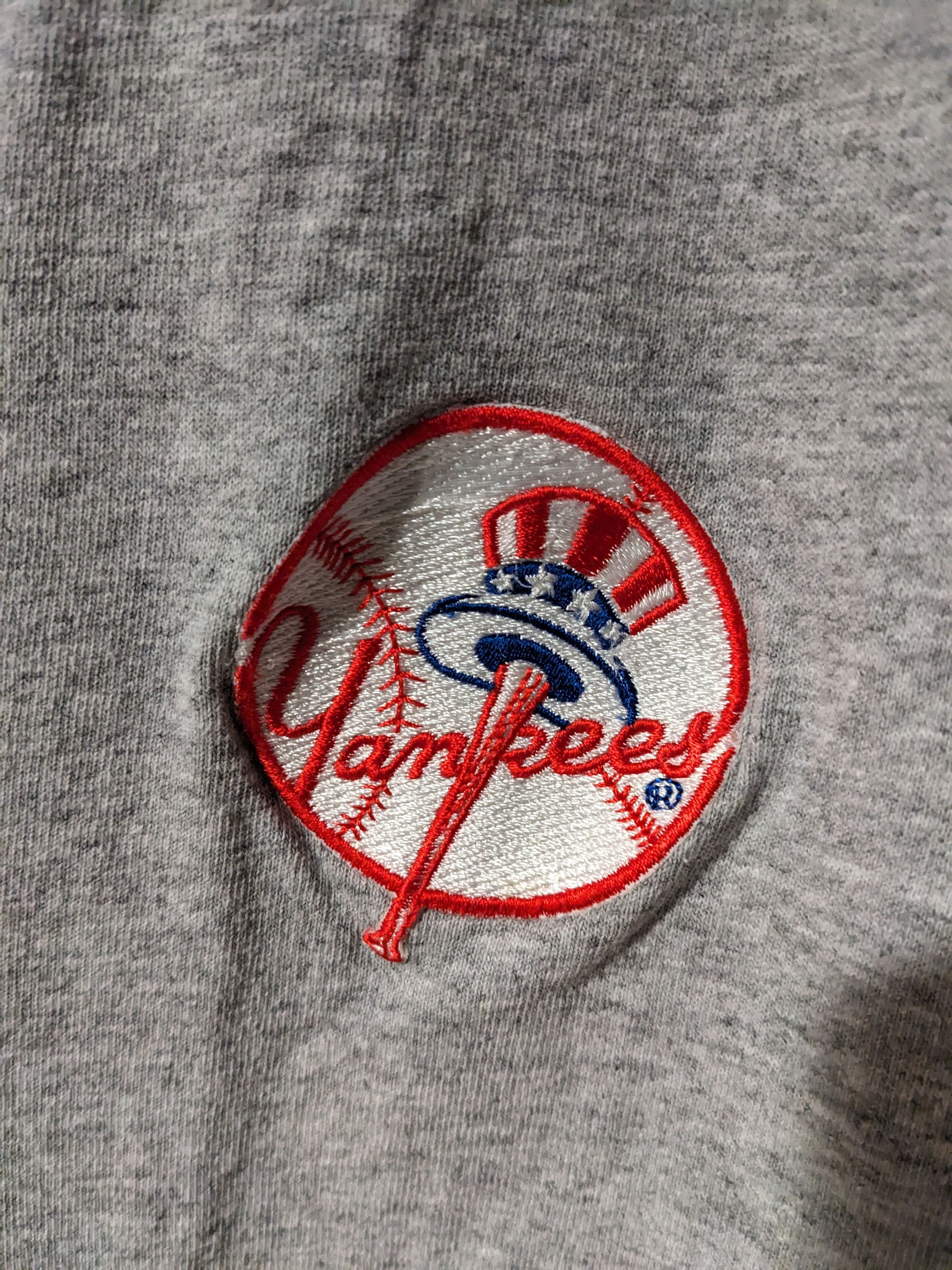 New York Yankees × Vintage Vintage 90s New York Yankees MLB Baseball Gray Large Jersey Size US L / EU 52-54 / 3 - 2 Thumbnail