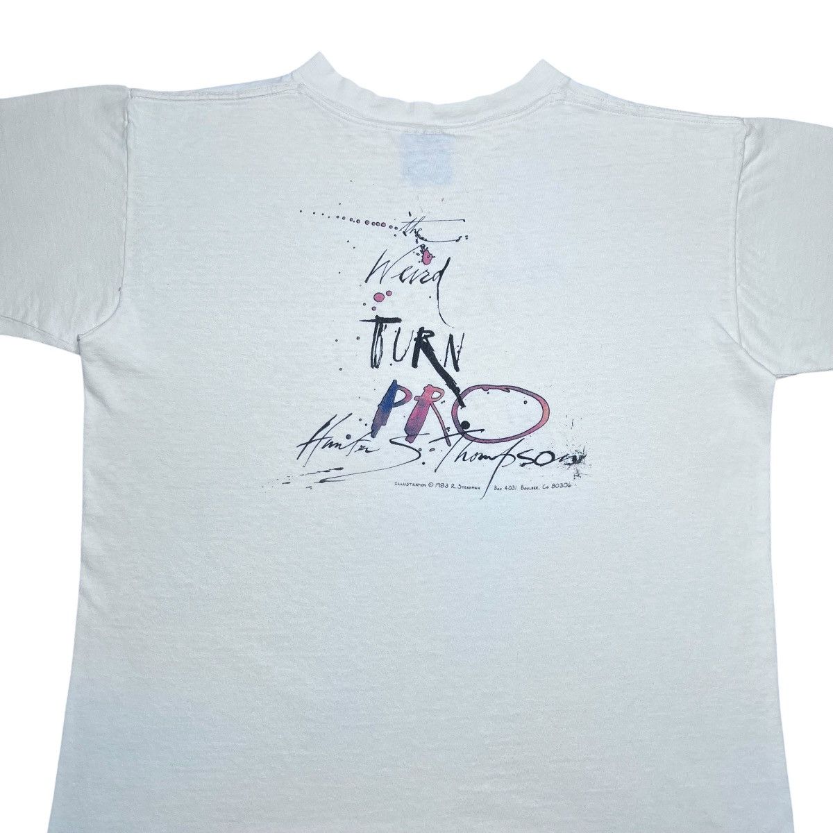 Other 1983 Weird Turn Pro Hunter S Thompson Ralph Steadman Art Tee Size US L / EU 52-54 / 3 - 9 Thumbnail