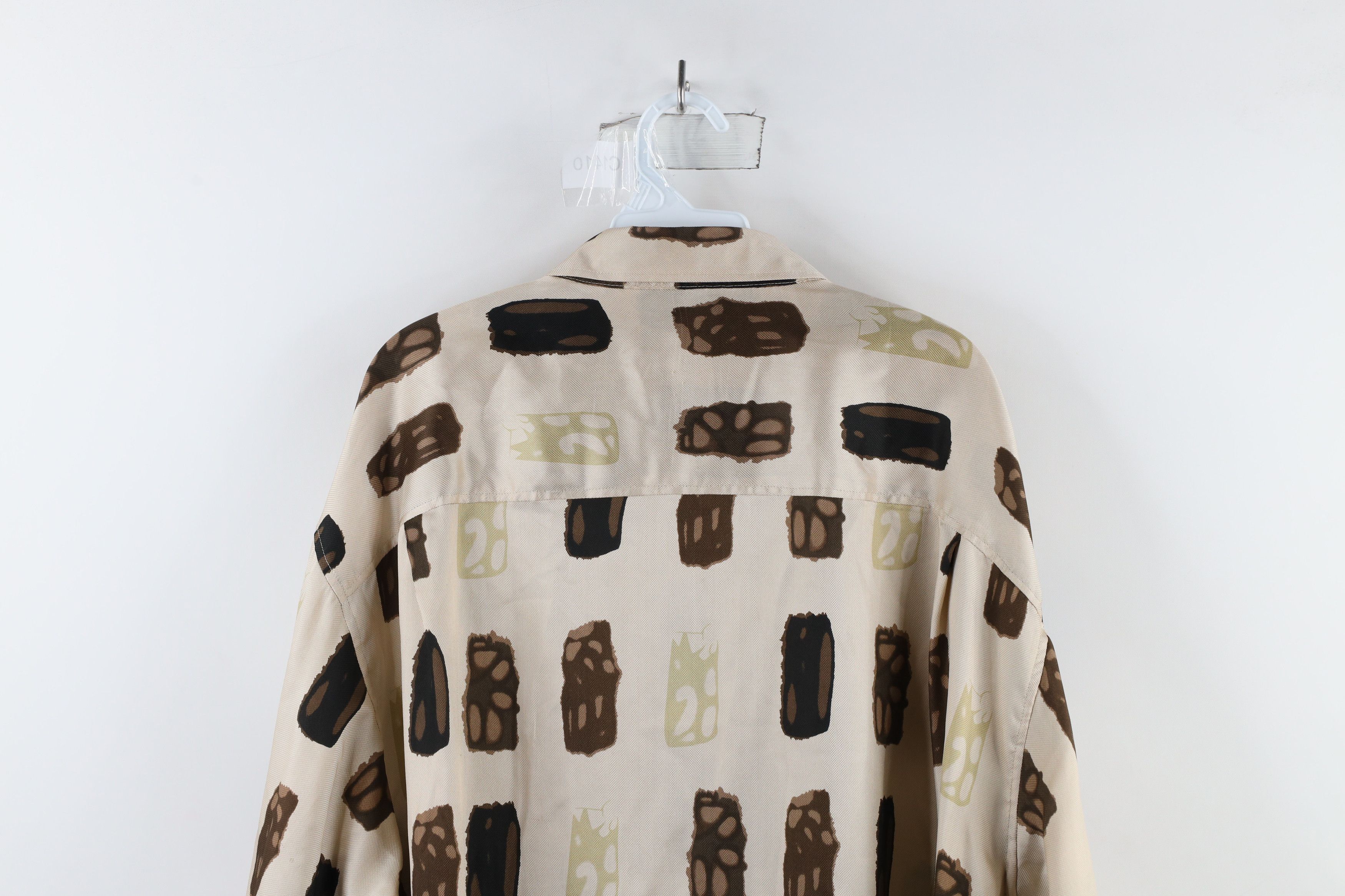 Gemelli × Vintage Vintage 90s Genelli Silk Long Sleeve Collared Button Shirt Size US XXL / EU 58 / 5 - 11 Thumbnail