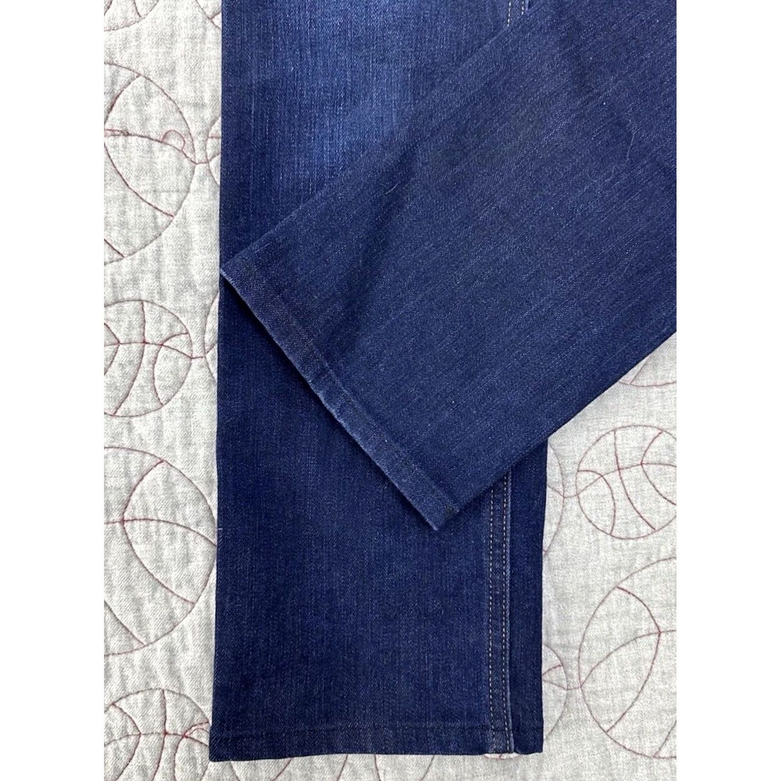 Gap Gap 1969 Womens Straight Jeans Dark Wash Denim 5-Pocket Button 27 Size 27" / US 4 / IT 40 - 2 Thumbnail