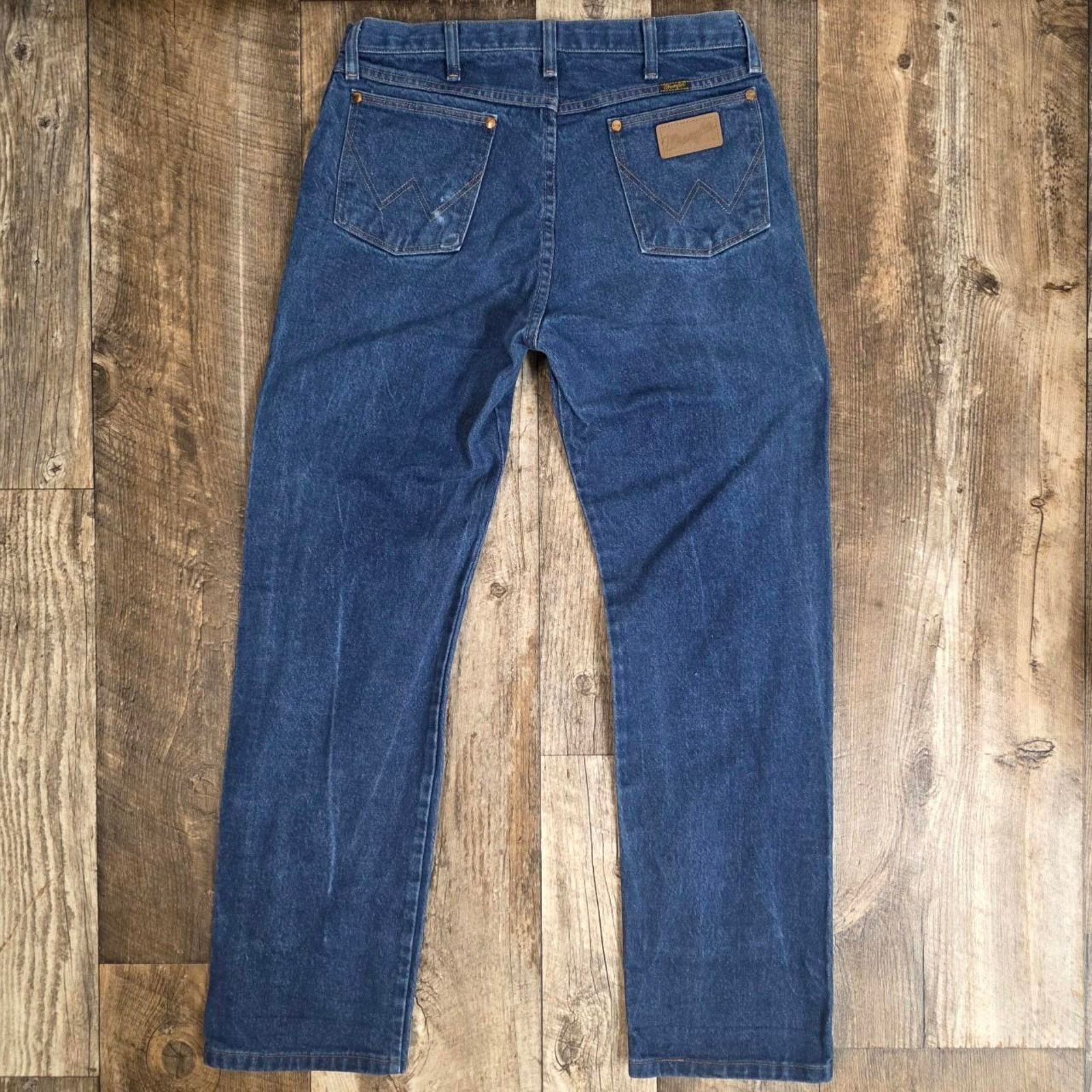 Wrangler Wrangler Classic Blue Jeans Cowboy Straight Leg Cotton Denim Size US 32 / EU 48 - 4 Thumbnail