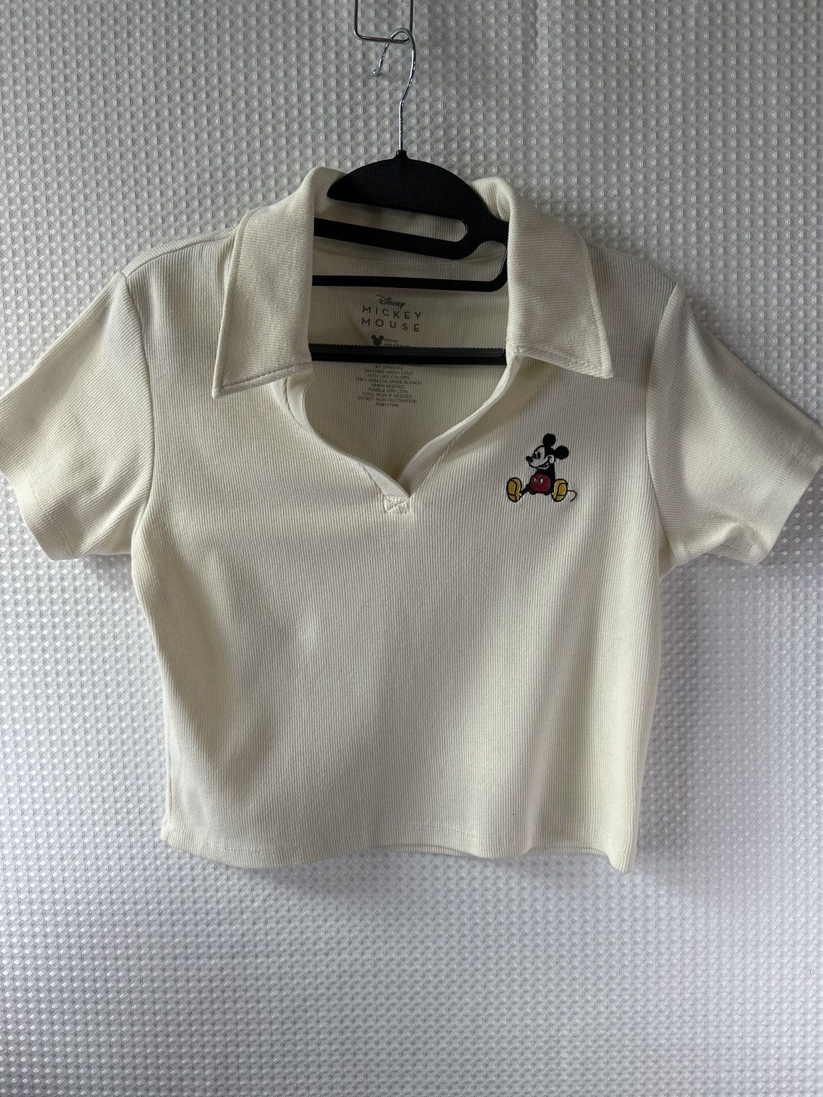 Disney Disney Mickey Mouse Cropped Polo Shirt Size L / US 10 / IT 46 - 1 Thumbnail