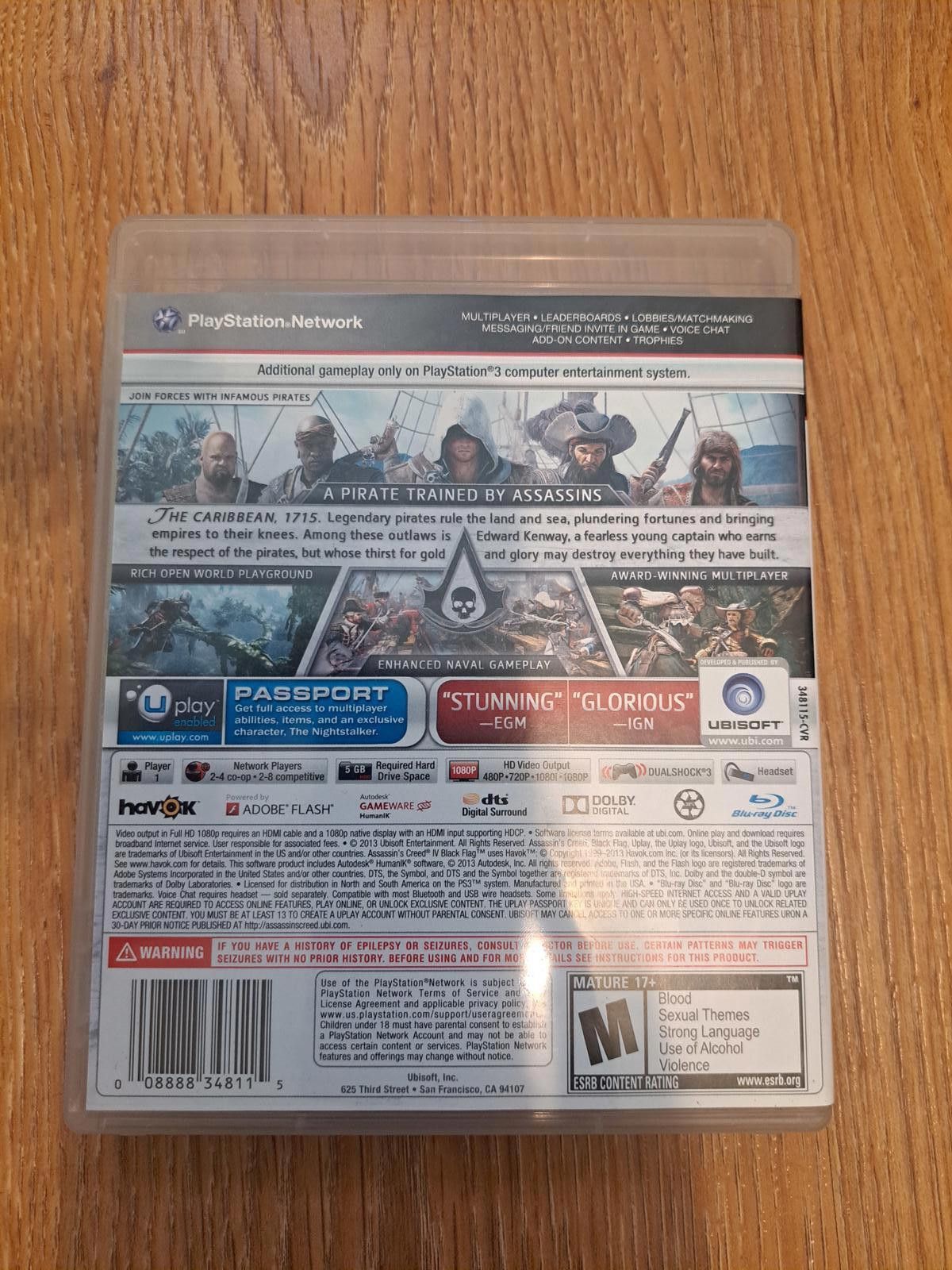 Other Assassins Creed 4 Black Flag PS3 Very Good Condition Size ONE SIZE - 2 Thumbnail