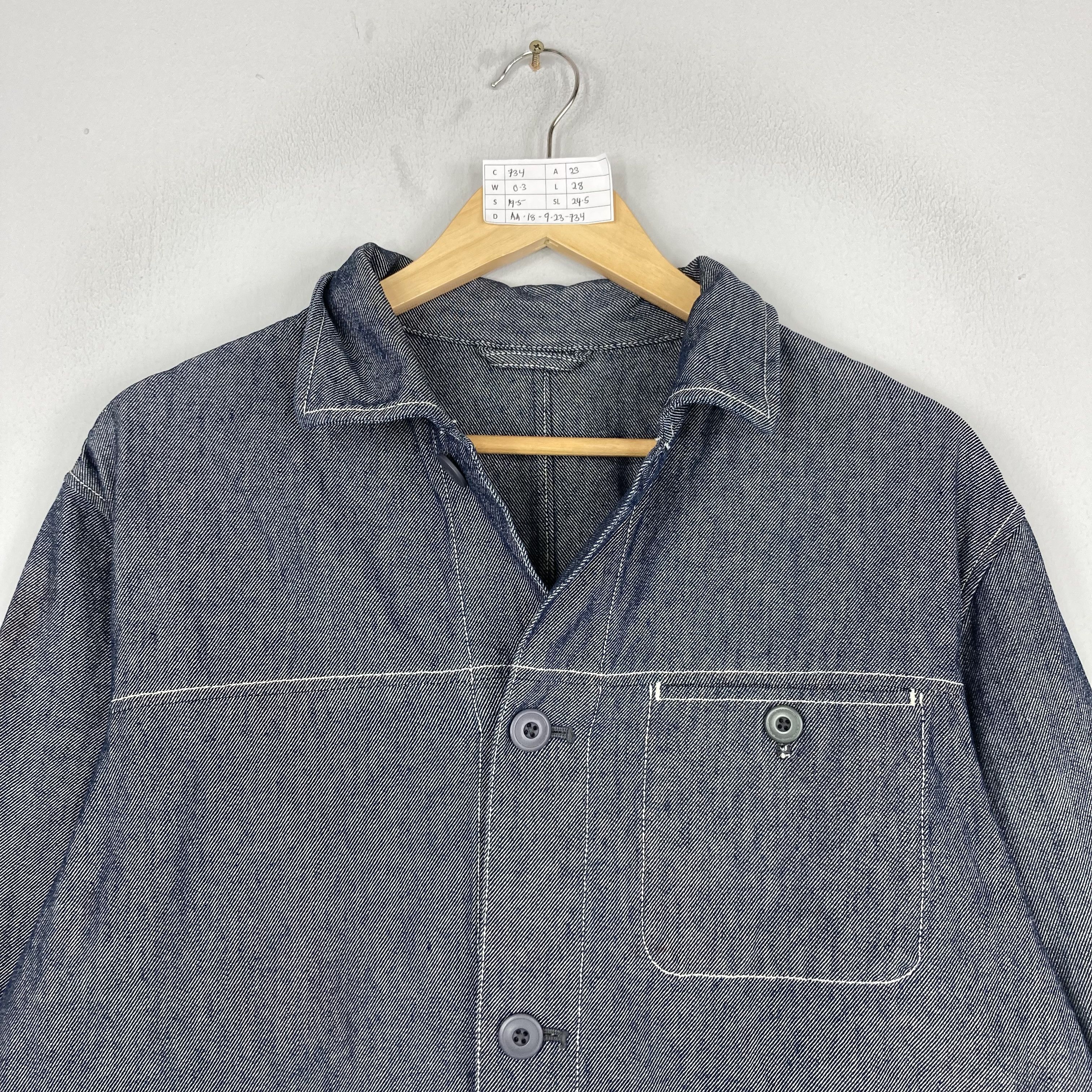 Uniqlo Vintage UNIQLO Japanese Brand Denim Chore Jacket Size US L / EU 52-54 / 3 - 2 Thumbnail