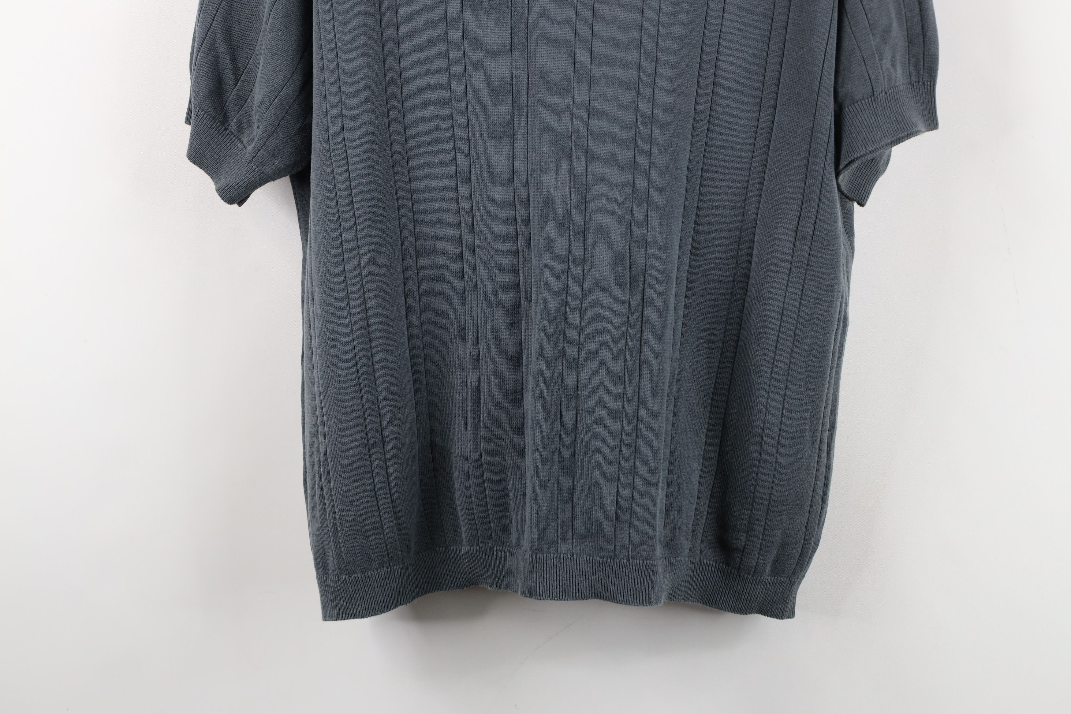 Vintage Vintage 90s Streetwear Silk Blend Knit Short Sleeve Sweater Size US XL / EU 56 / 4 - 3 Thumbnail