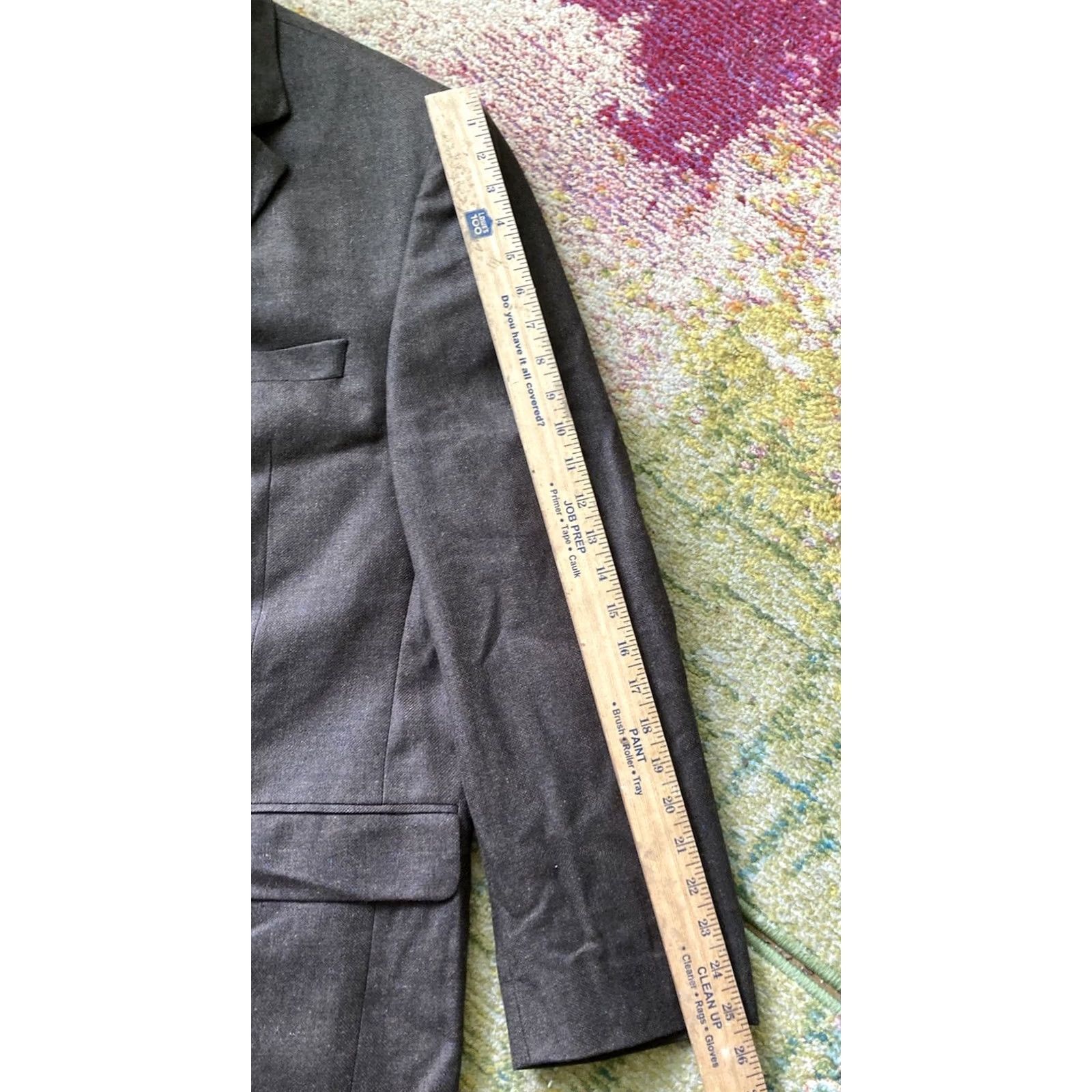 Jack Victor Jack Victor Jacket Mens 46 Brown Blazer Size 46L Long Wool Silk Button Sport Coat Size 46R - 5 Thumbnail