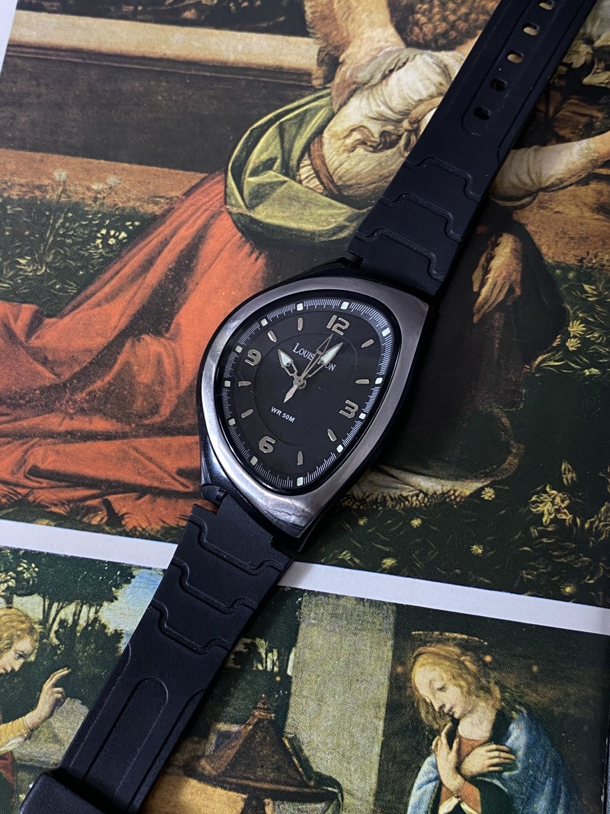 Japanese Brand Louis Pion Futuristic Asymmetric Watch Very Rare Retro Size ONE SIZE - 3 Thumbnail
