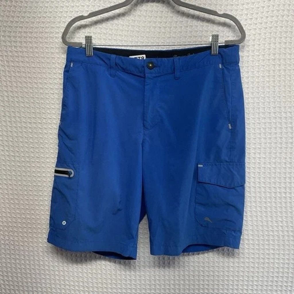 Tommy Bahama Tommy Bahama IslandZone UPF30 Blue Cargo Shorts Men 33 Size US 33 - 1 Thumbnail