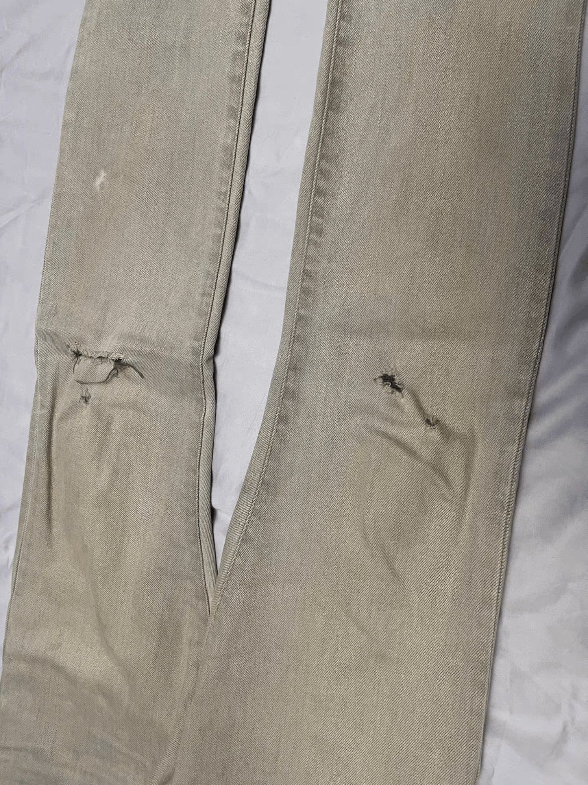 Saint Laurent Paris Saint Laurent Paris 14SS Distressed Mud Washed Denim Size US 30 / EU 46 - 3 Thumbnail