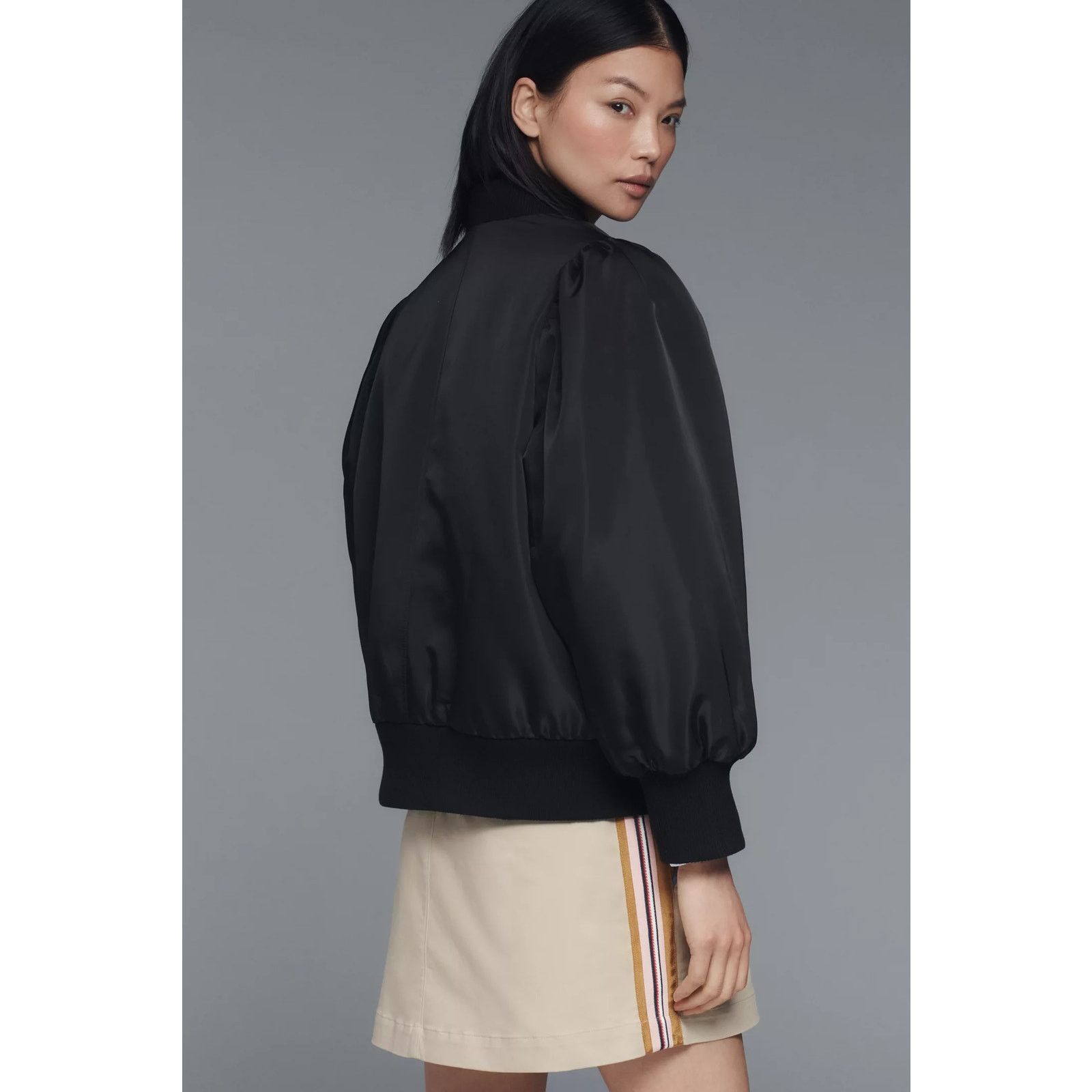 Anthropologie New Avec Les Filles Oversized Bomber Jacket $178 Medium Size M / US 6-8 / IT 42-44 - 4 Thumbnail