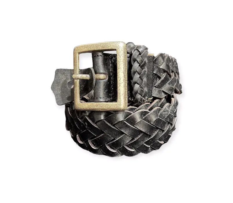 image of Unbrand Leather Buckle Belt, Men's