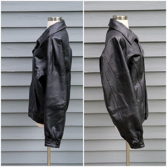 Vintage Vintage 90s y2k Black Leather Car Coat Racer Racing Moto Bom Size US M / EU 48-50 / 2 - 3 Thumbnail