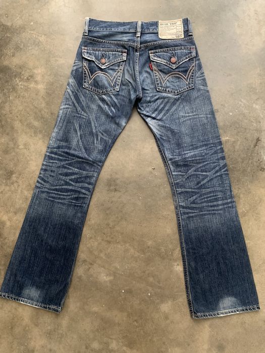 If Six Was Nine Flare jeans japanese brand edwin blue trip | Grailed