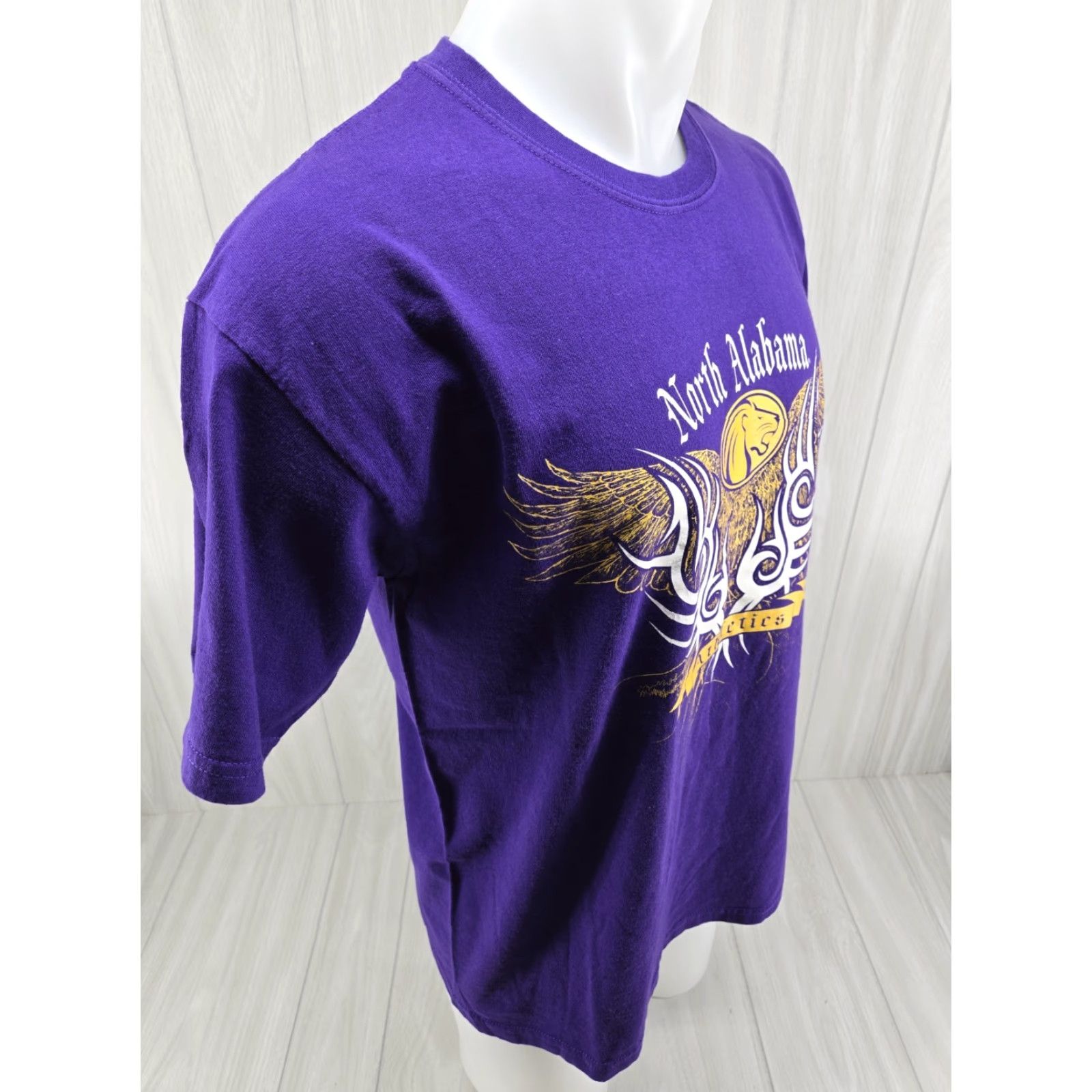 Vintage VINTAGE UNA University of North Alabama T-Shirt Adults L Purple OVB Size US L / EU 52-54 / 3 - 7 Thumbnail