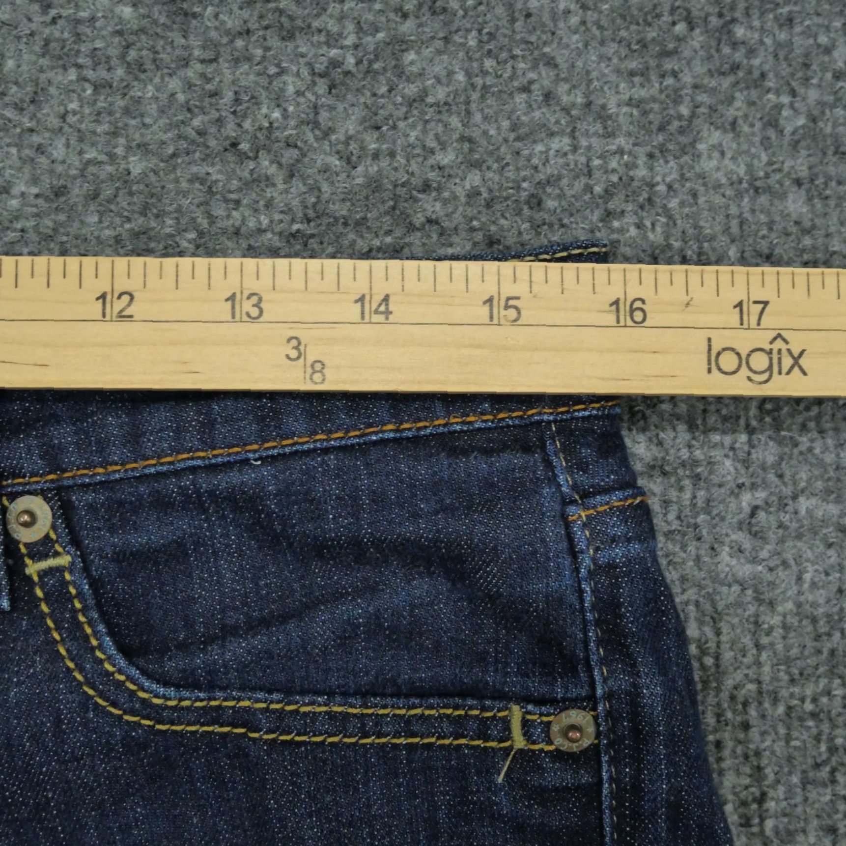 Polo Ralph Lauren Polo Ralph Lauren Jeans Womens 8 Bootcut 32x32 Blue Denim 5-Pocket Distressed Classic Vintage Ladies Pants Size 24" / US 00 / IT 34 - 7 Thumbnail