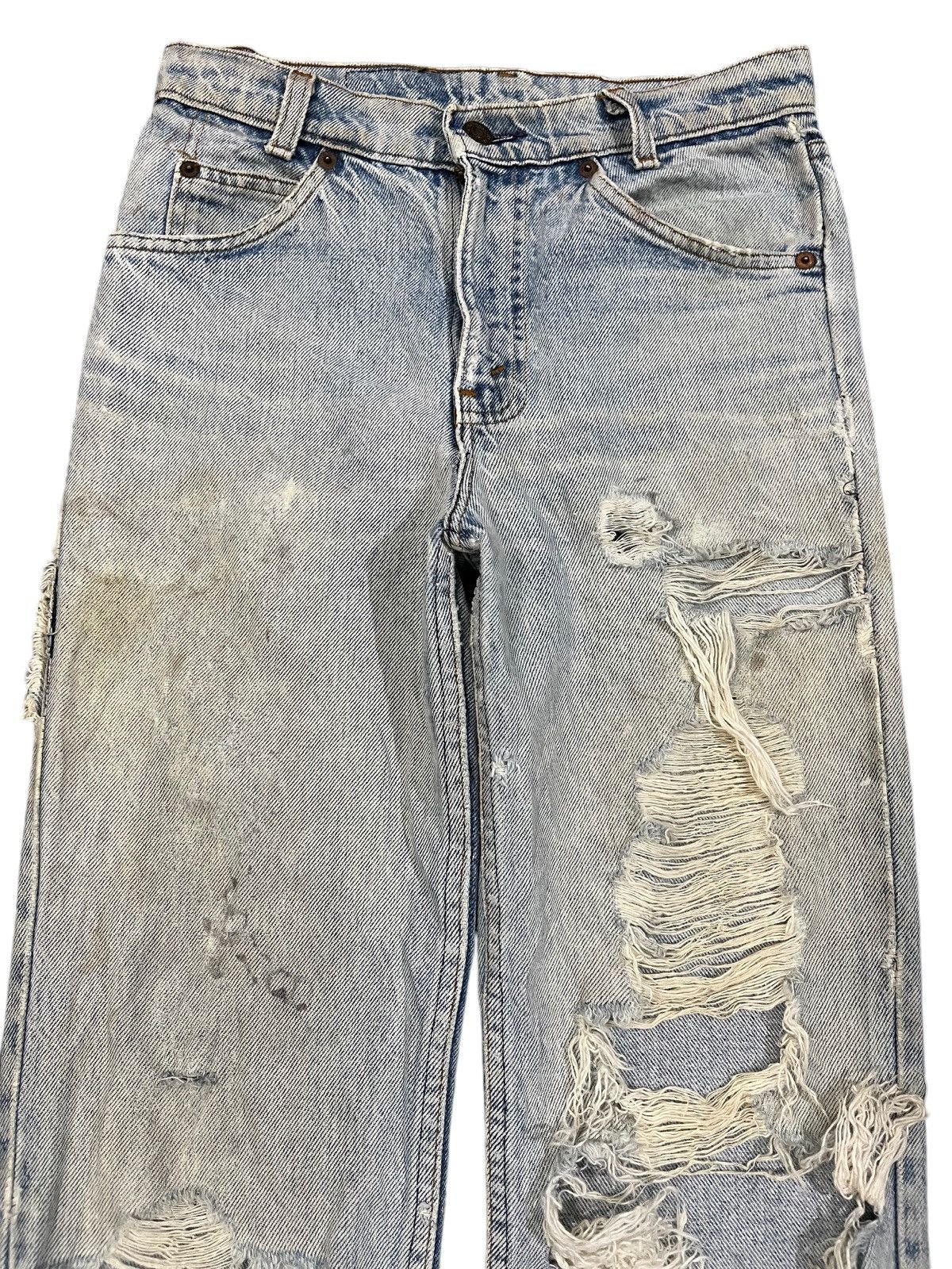 LVC × Levi's × Levi's Vintage Clothing Vintage Levi’s Orange Tab Distresses Denim Size US 28 / EU 44 - 2 Thumbnail