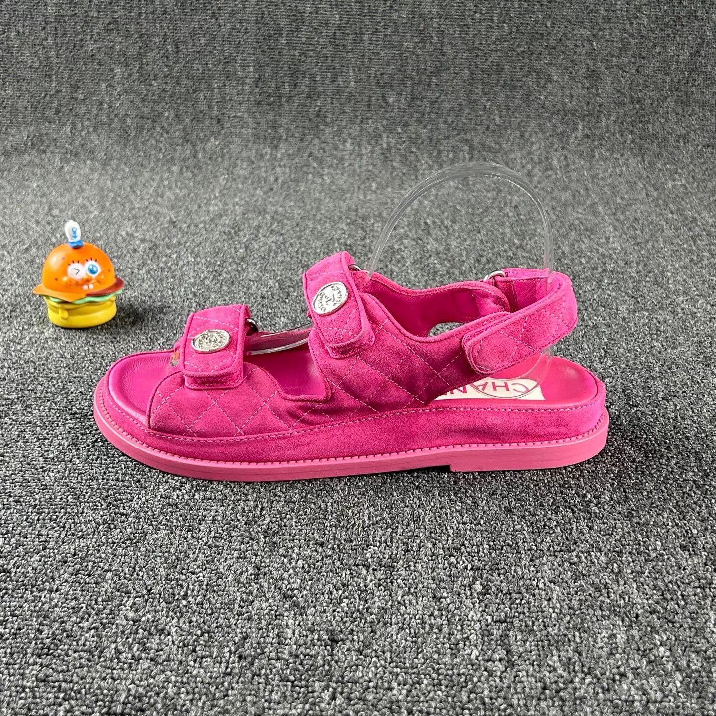 Chanel Chanel pink colorblock sandals 38 Size US 7.5 / IT 37.5 - 3 Thumbnail