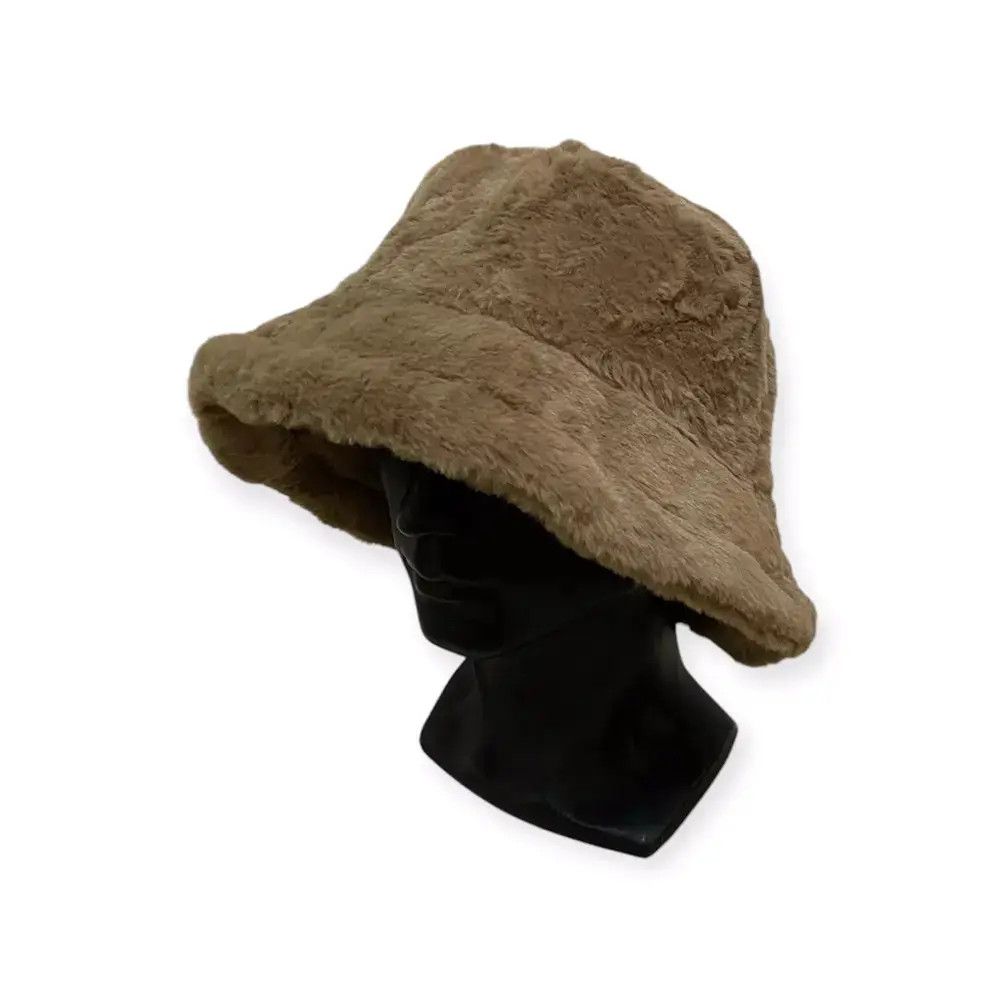 Japanese Brand Fur Fleece Japanese Brand Bucket Hat Size ONE SIZE - 1 Thumbnail