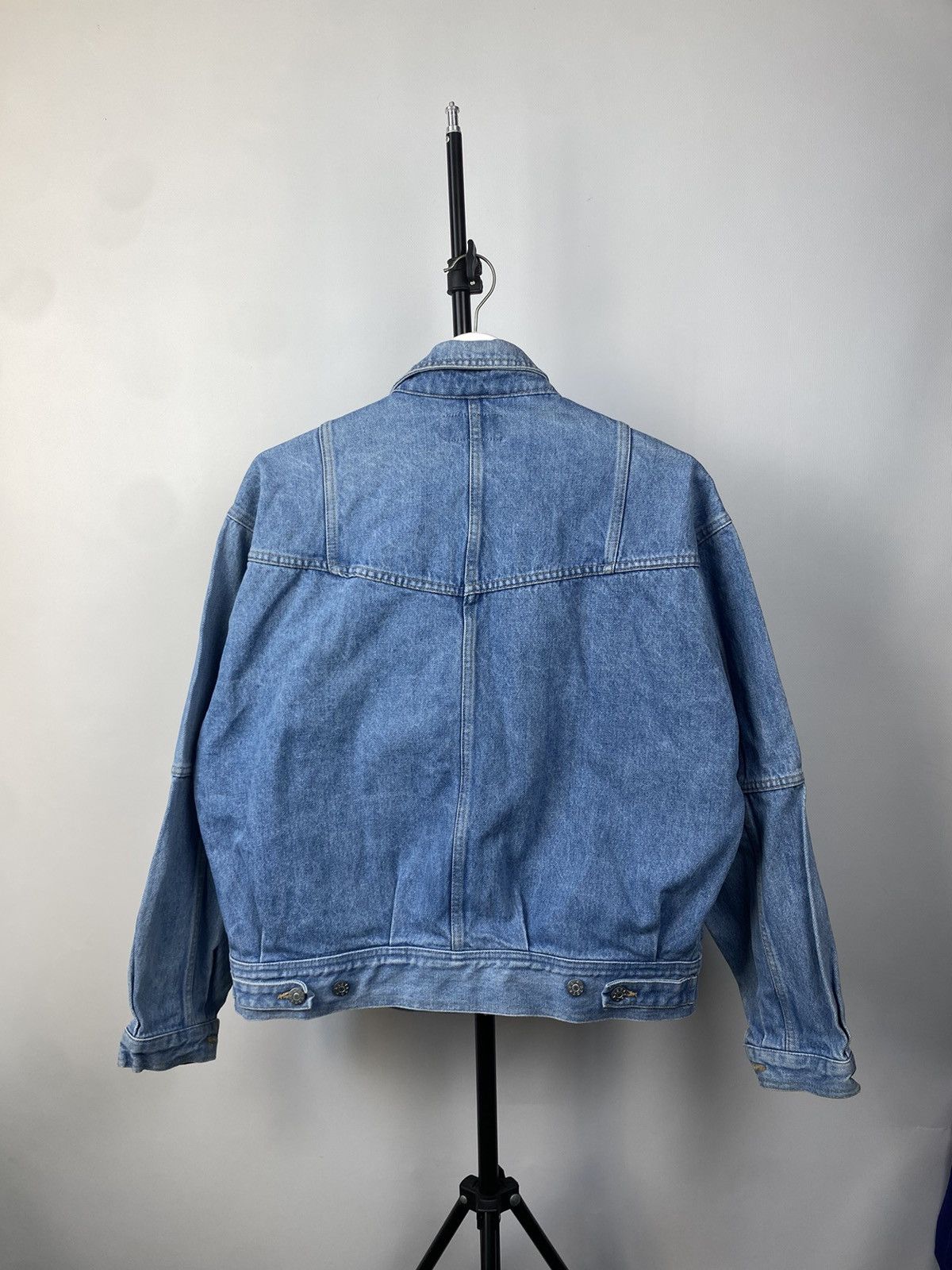 Mustang × Vintage Vintage 1990s Mustang Patchwork Wash Denim Jacket Size US M / EU 48-50 / 2 - 7 Thumbnail