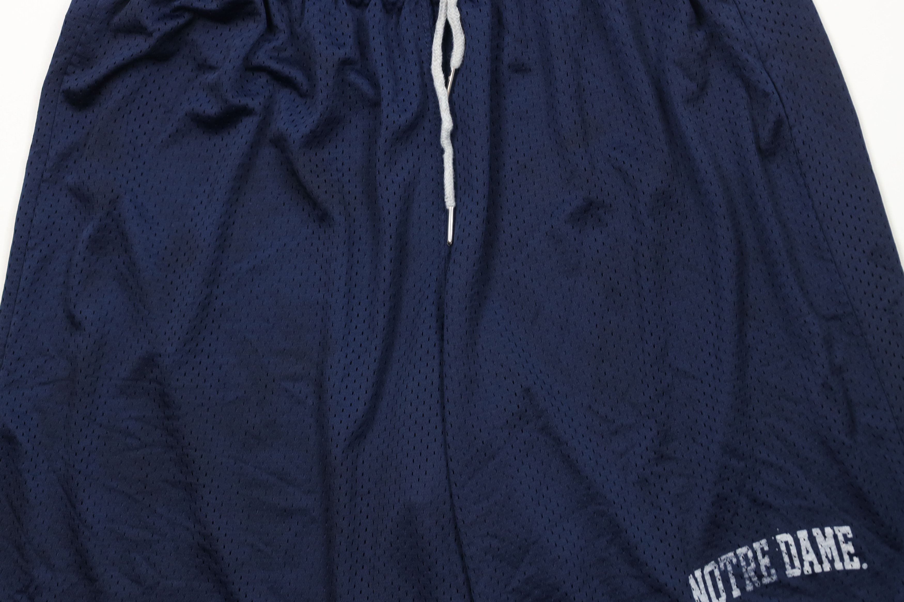 Vintage Vintage 90s Spell Out Notre Dame University Mesh Shorts Blue Size US 32 / EU 48 - 3 Thumbnail