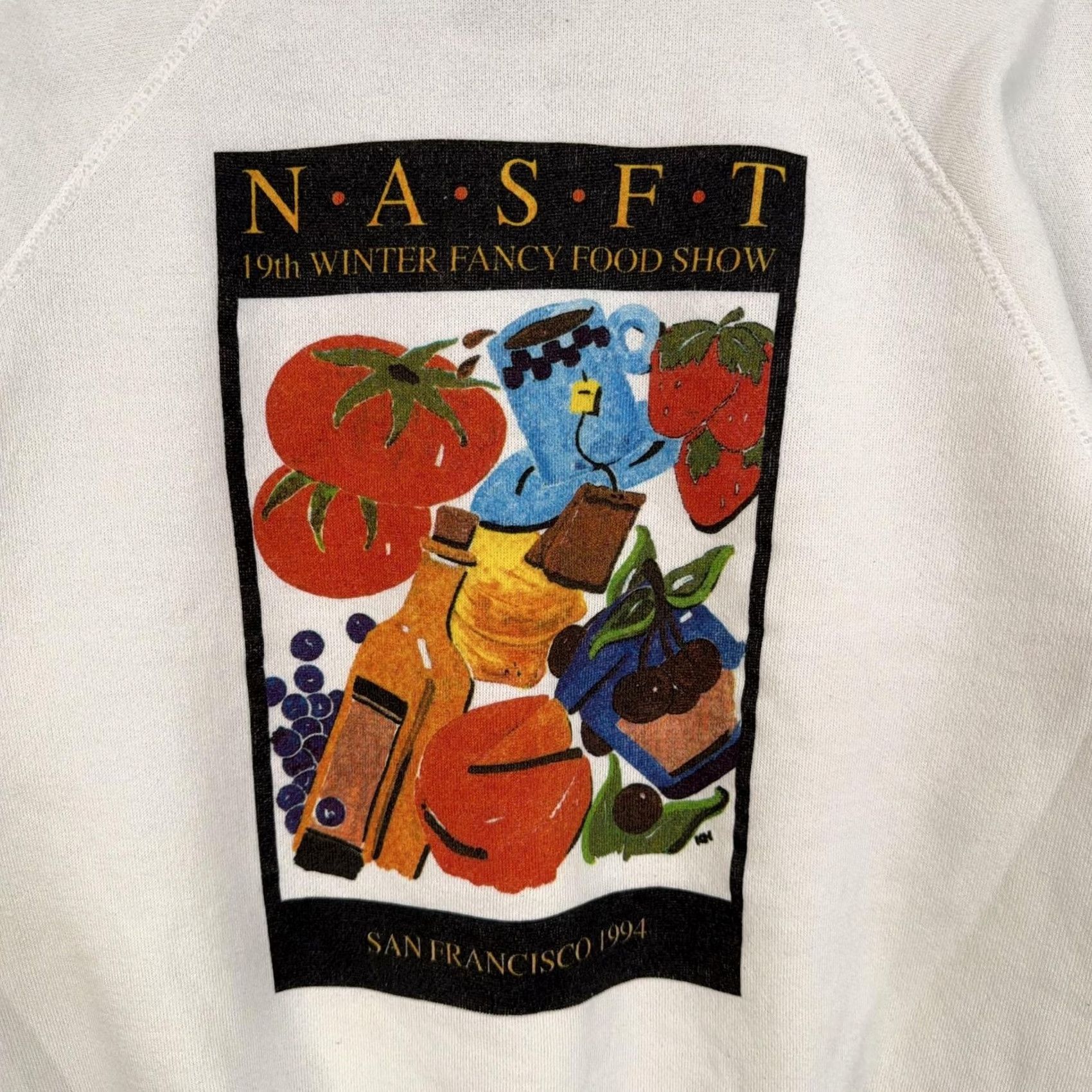 Tultex Vintage Food Sweatshirt Mens Medium NASFT Show San Francisco 1994 90s Size US M / EU 48-50 / 2 - 2 Thumbnail