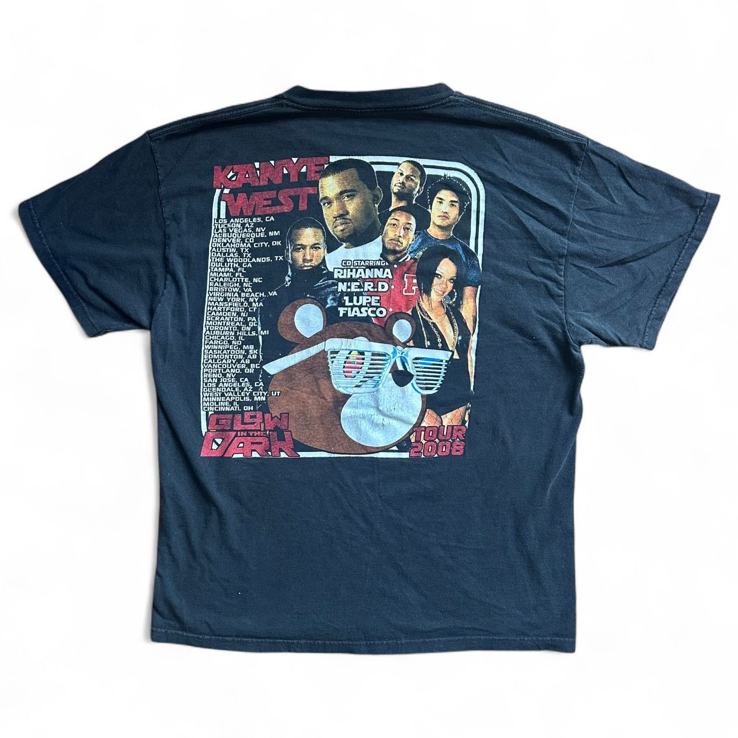 Kanye West VTG Kanye West 2008 "Glow in the Dark" Tour Graphic Tee Size US L / EU 52-54 / 3 - 3 Thumbnail