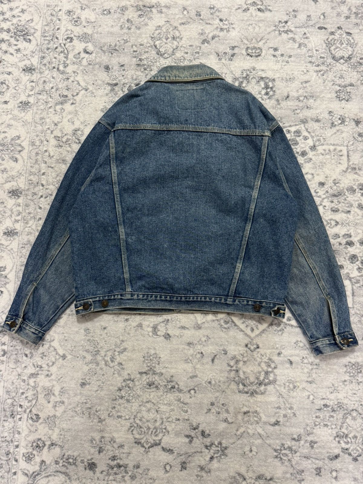 Vintage JAPANESE TUCKER BLUE DENIM JACKET Size US L / EU 52-54 / 3 - 7 Thumbnail