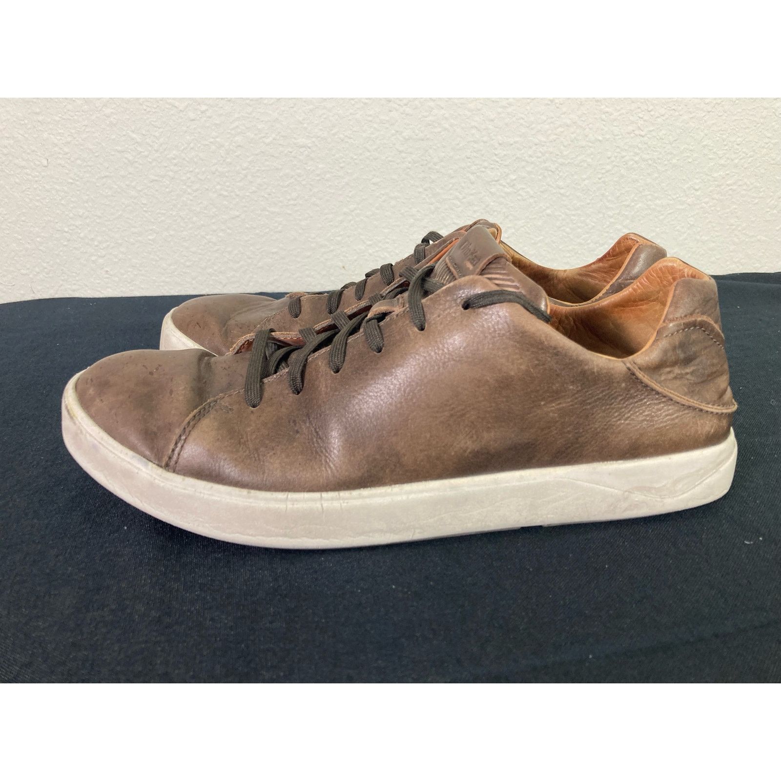 Olukai OluKai Lae'ahi Li'ili Men's Leather Sneakers Brown 10.5 Size US 10.5 / EU 43-44 - 11 Thumbnail